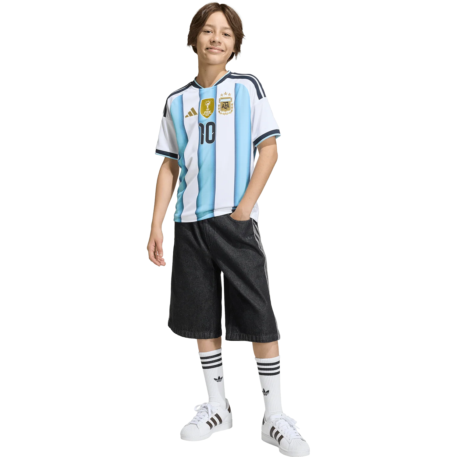 adidas Argentina 2026 Youth Home Replica Messi Jersey - Image 7