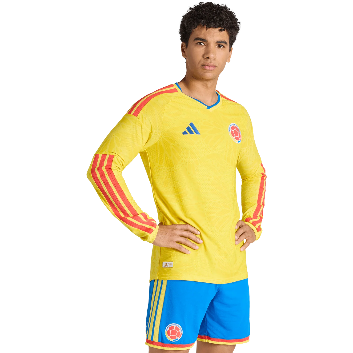 adidas Colombia 2026 Men's Long Sleeve Home Authentic Match Jersey - Image 3