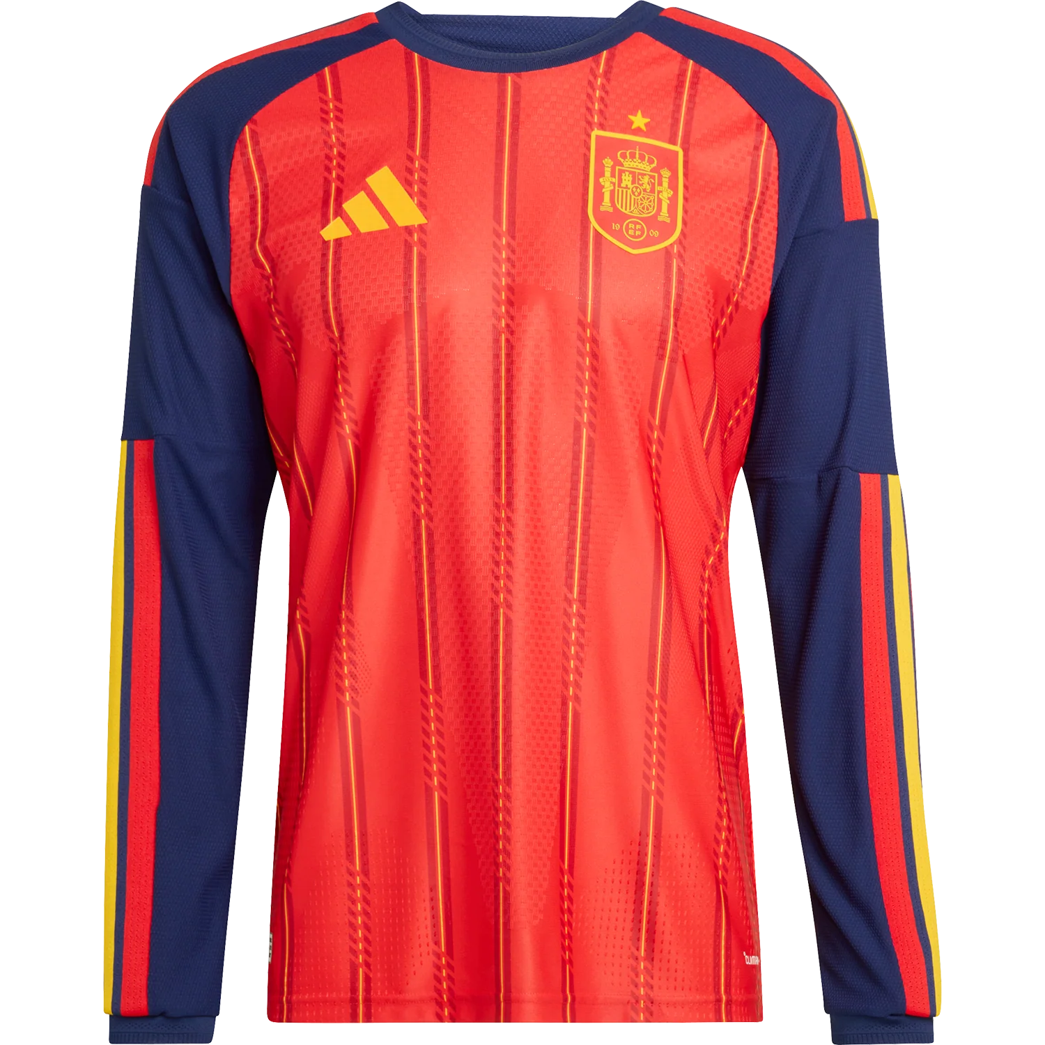 adidas Spain 2026 Men's Long Sleeve Home Authentic Match Jersey