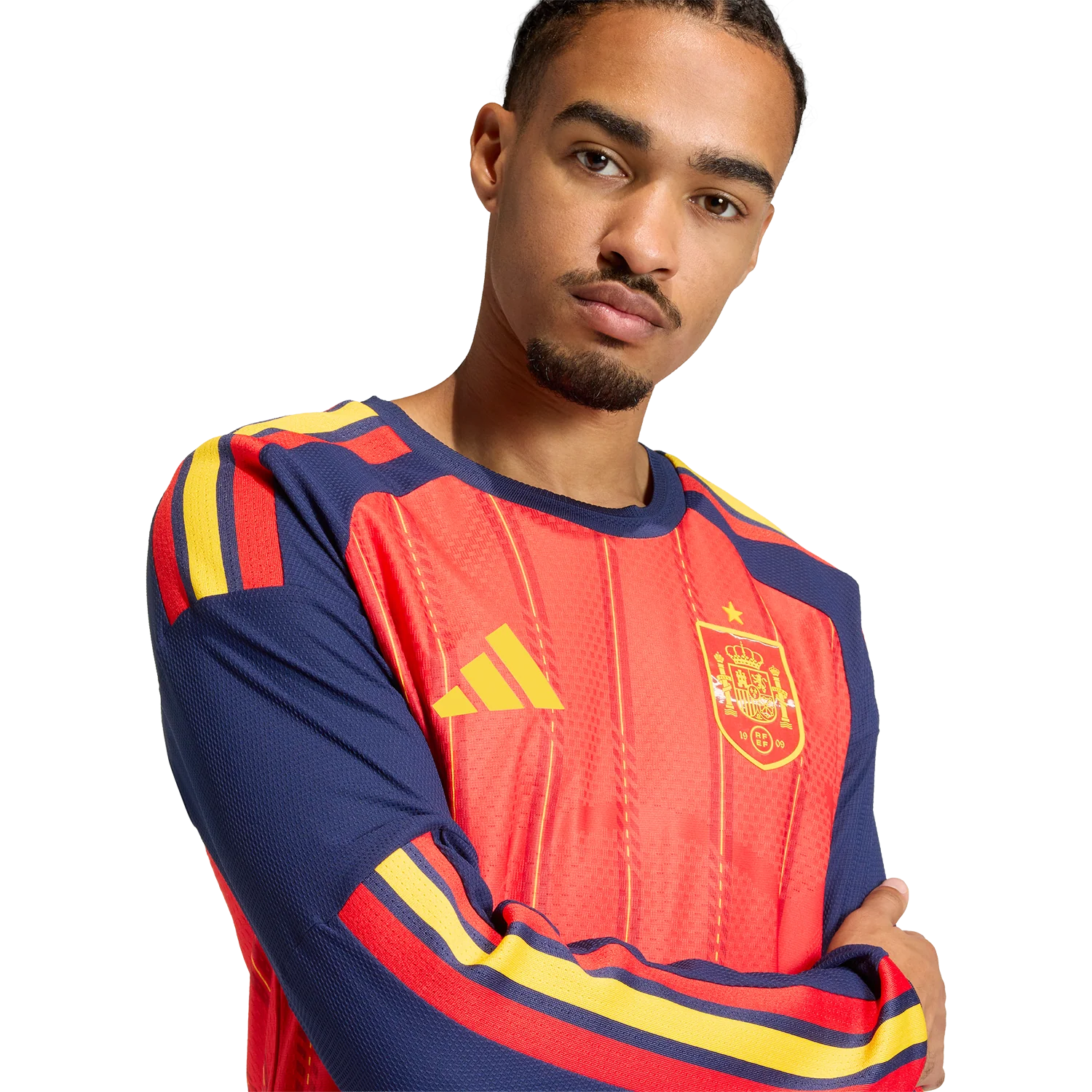 adidas Spain 2026 Men's Long Sleeve Home Authentic Match Jersey - Image 5