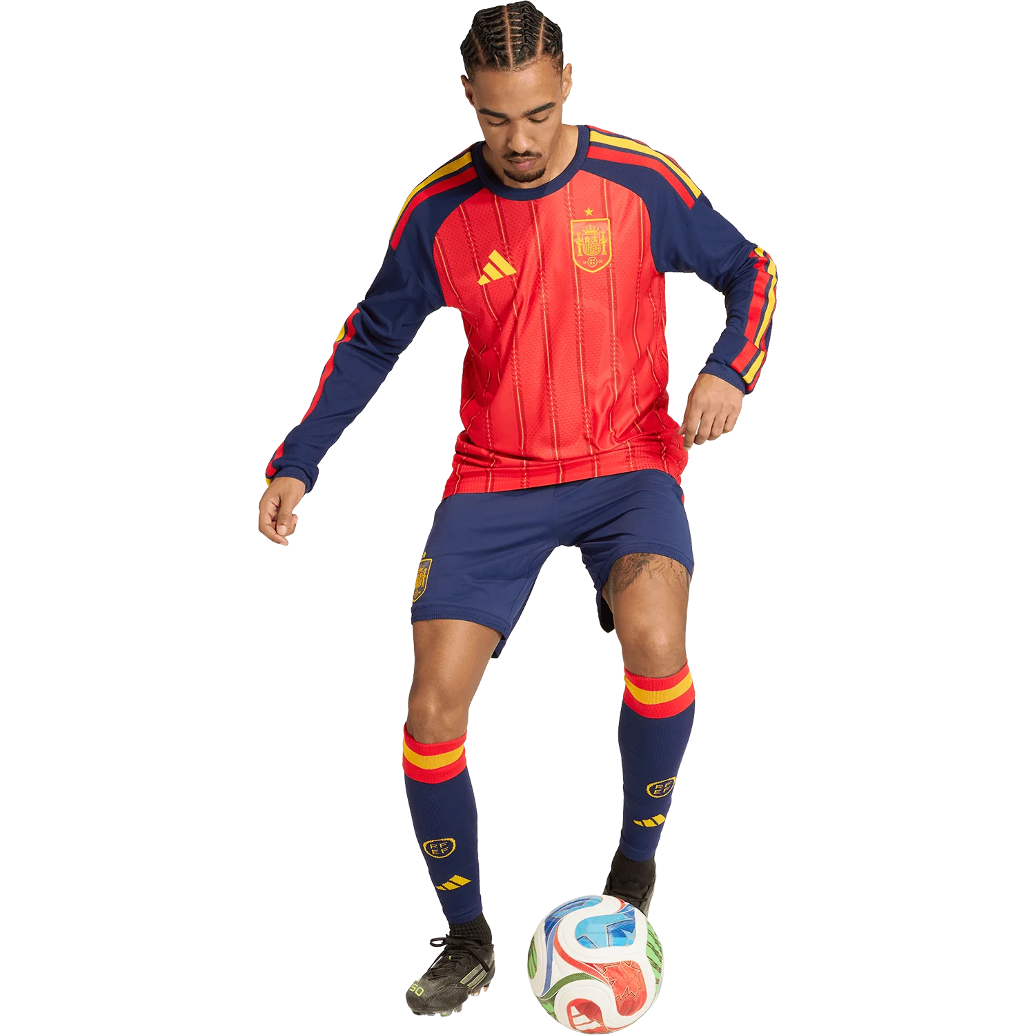 adidas Spain 2026 Men's Long Sleeve Home Authentic Match Jersey - Image 7