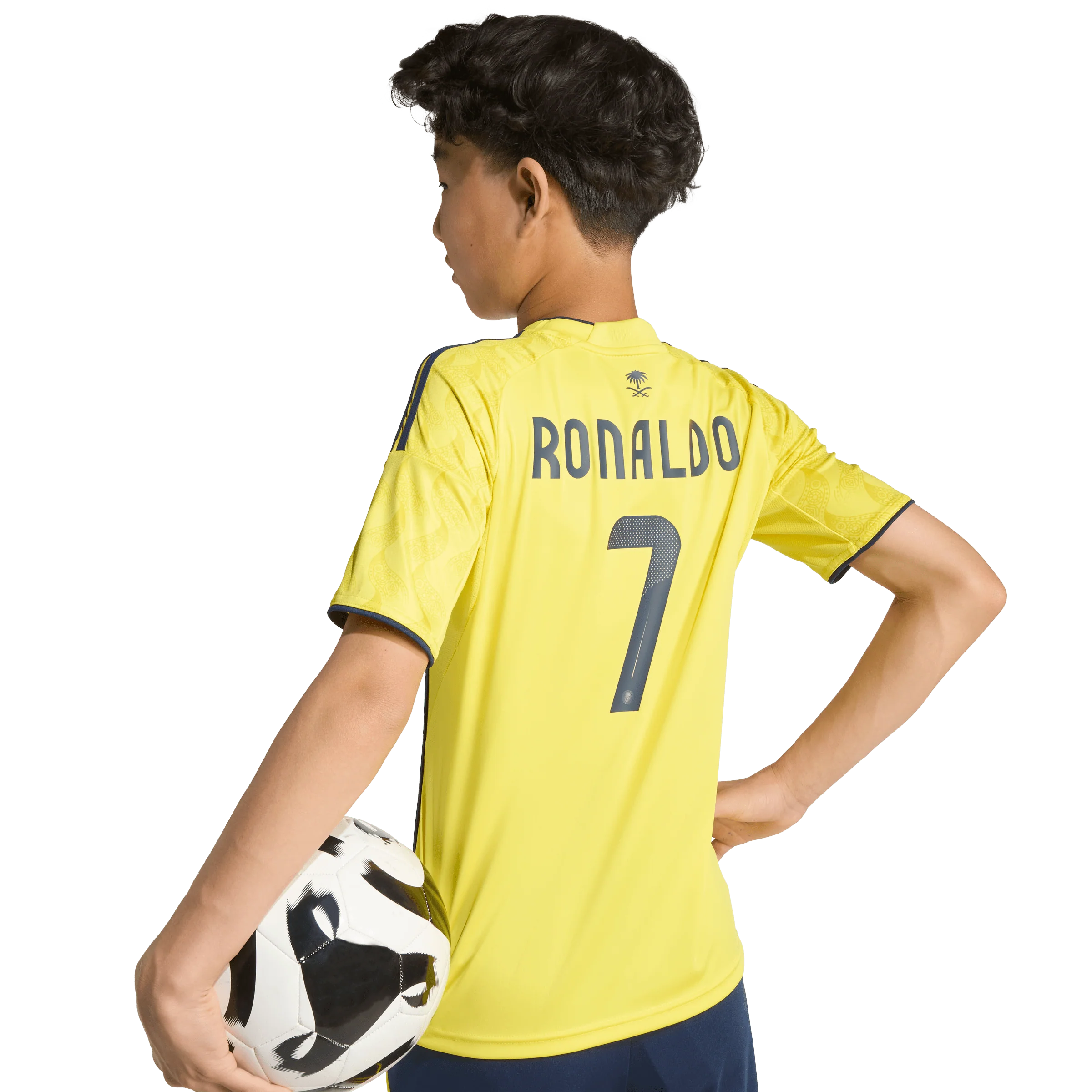 adidas Al Nassr FC 2025-26 Cristiano Ronaldo Youth Home Stadium Jersey - Image 4
