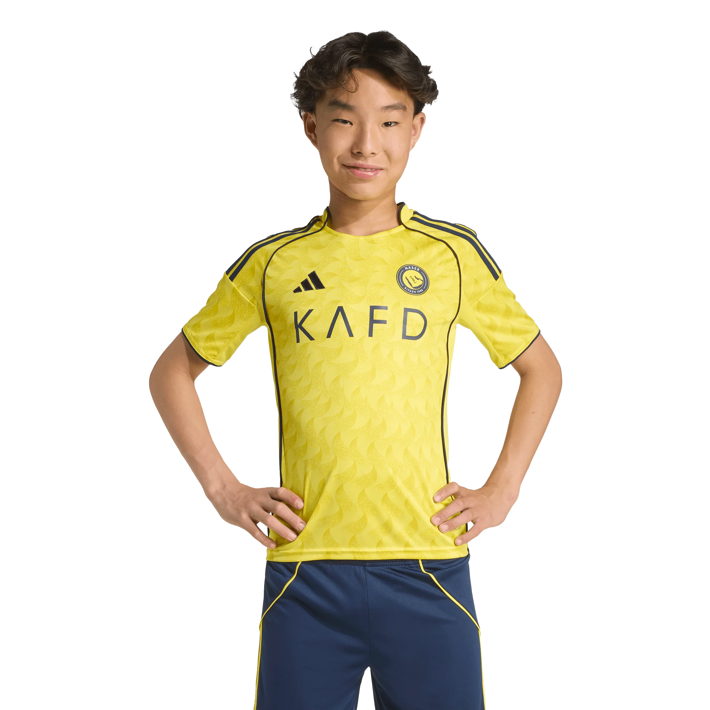 adidas Al Nassr FC 2025-26 Cristiano Ronaldo Youth Home Stadium Jersey - Image 5