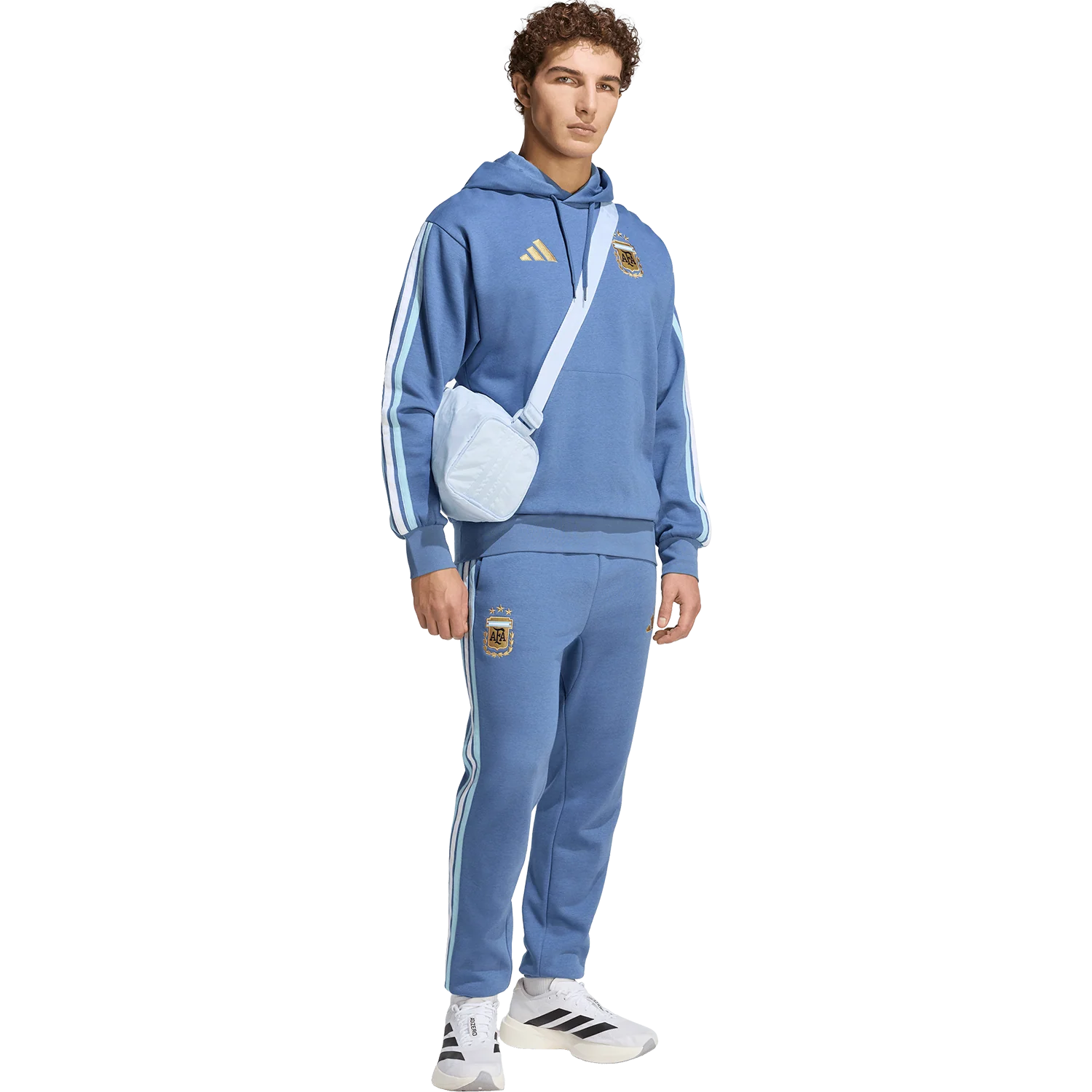 adidas Argentina Men’s DNA Fleece Hoodie - Image 4
