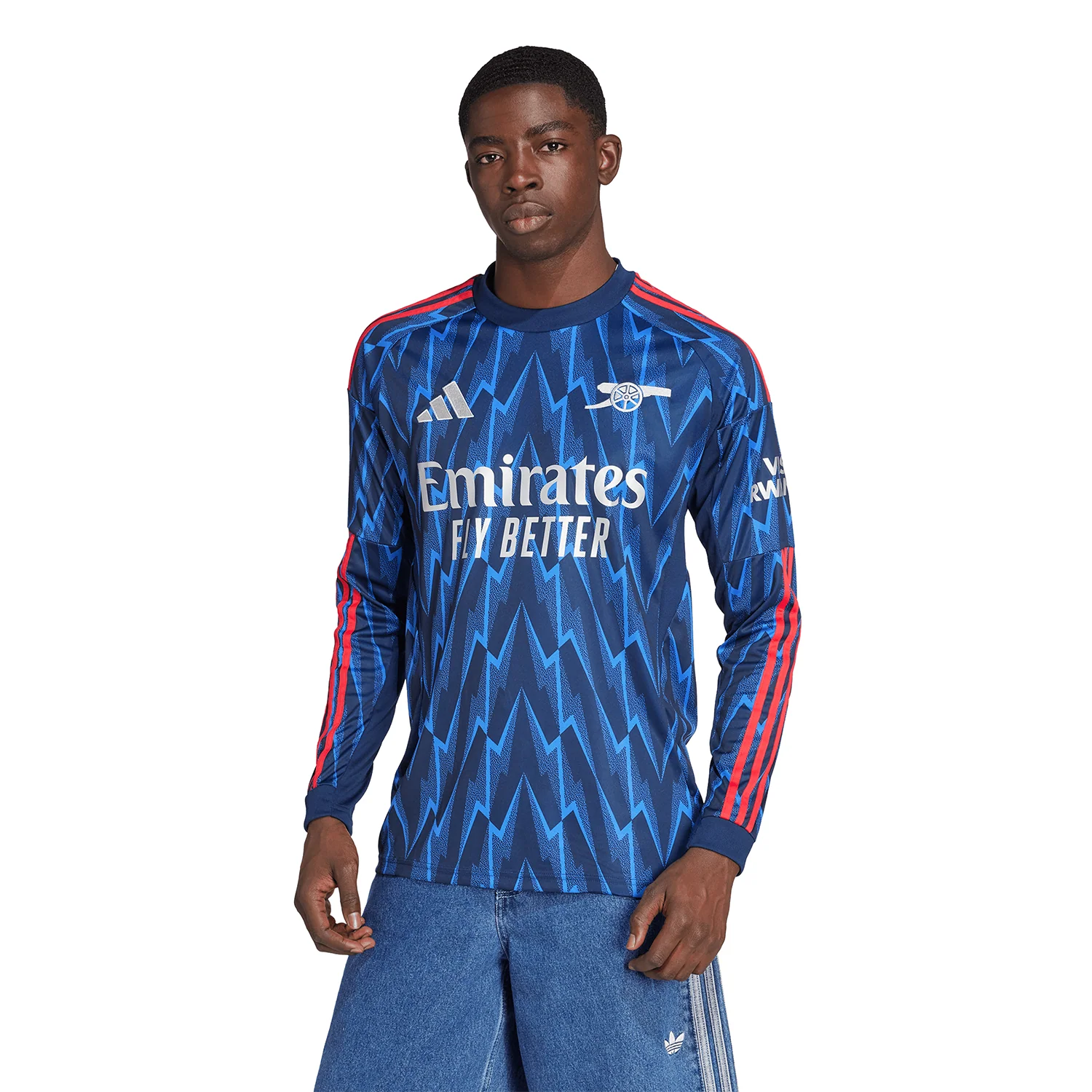 adidas Arsenal 2025-26 Men's Long Sleeve Away Stadium Jersey - Image 3