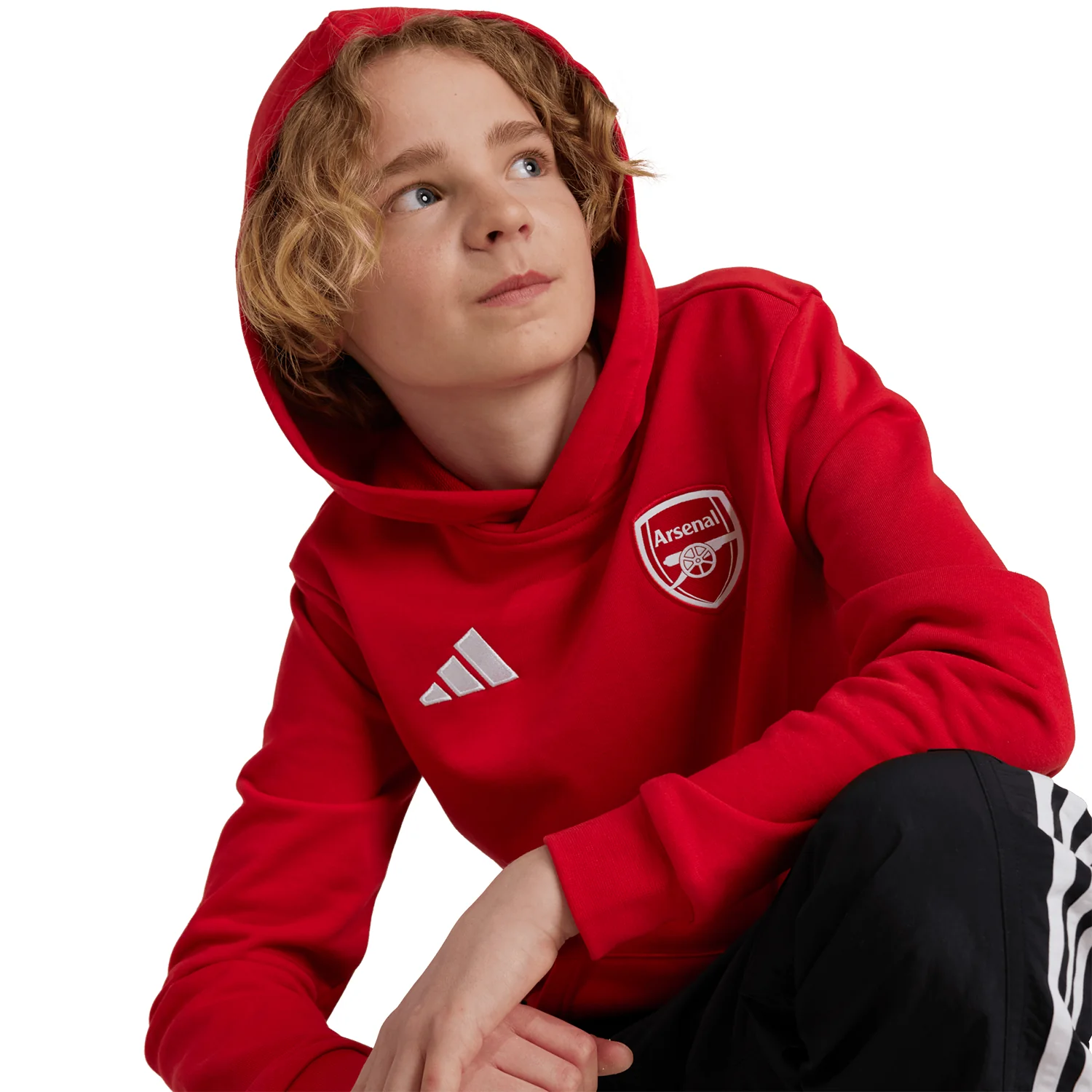 adidas Arsenal Youth DNA Hoodie - Image 4