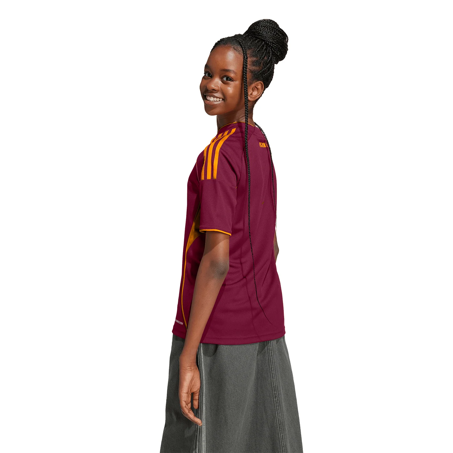 adidas AS Roma 2025-26 Youth Home Stadium Jersey - Image 4