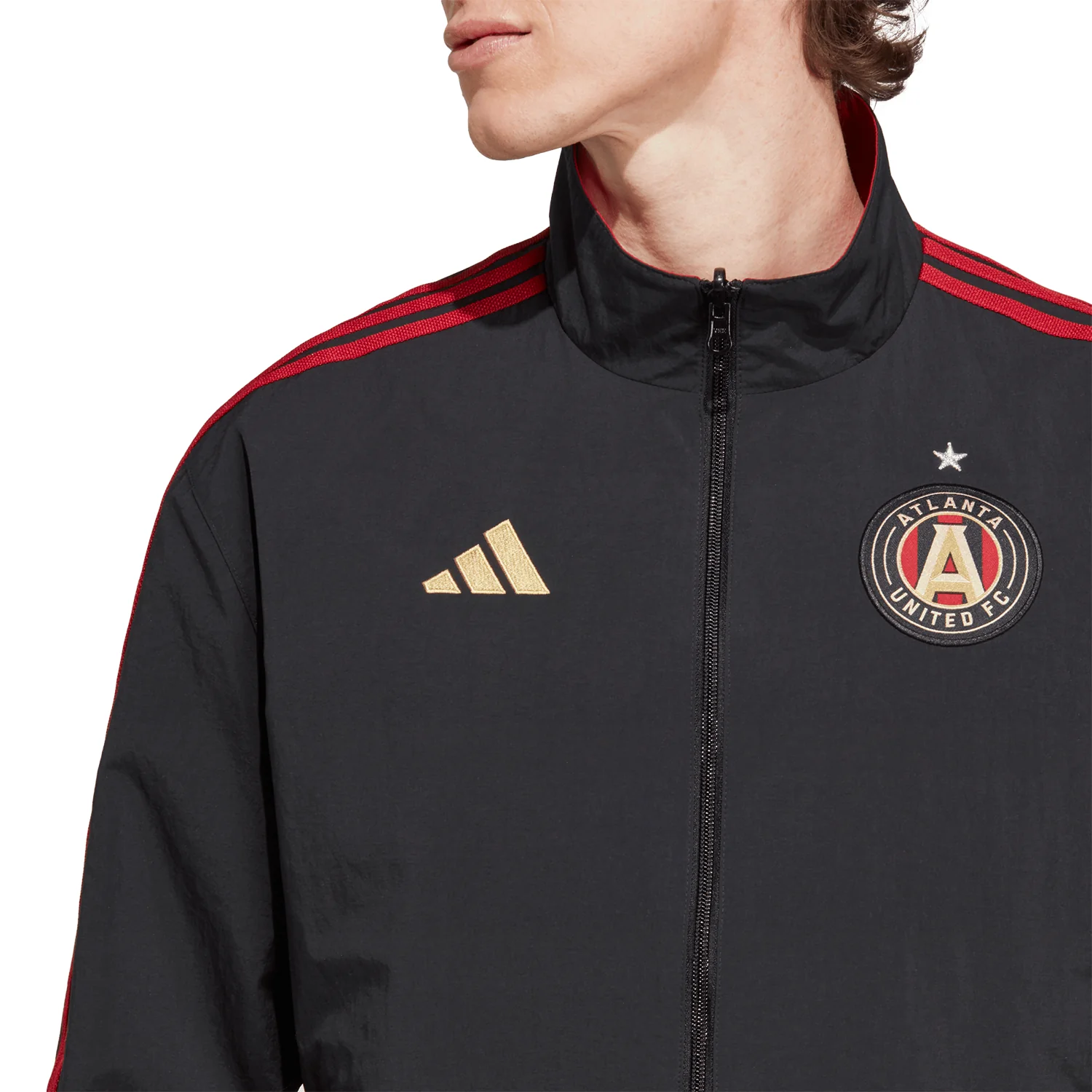 adidas Atlanta United FC 2023-24 Men's Reversible Anthem Jacket - Image 4