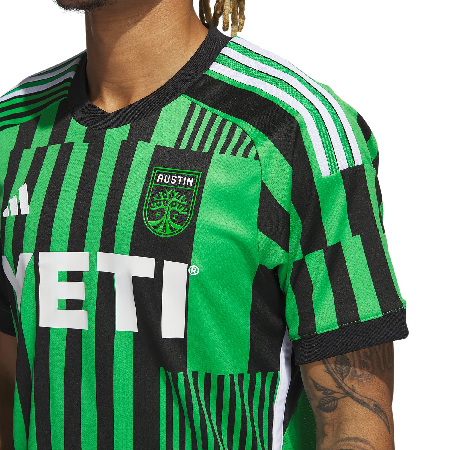 adidas Austin FC 2023-24 Men's Home Authentic Match Jersey - Image 5