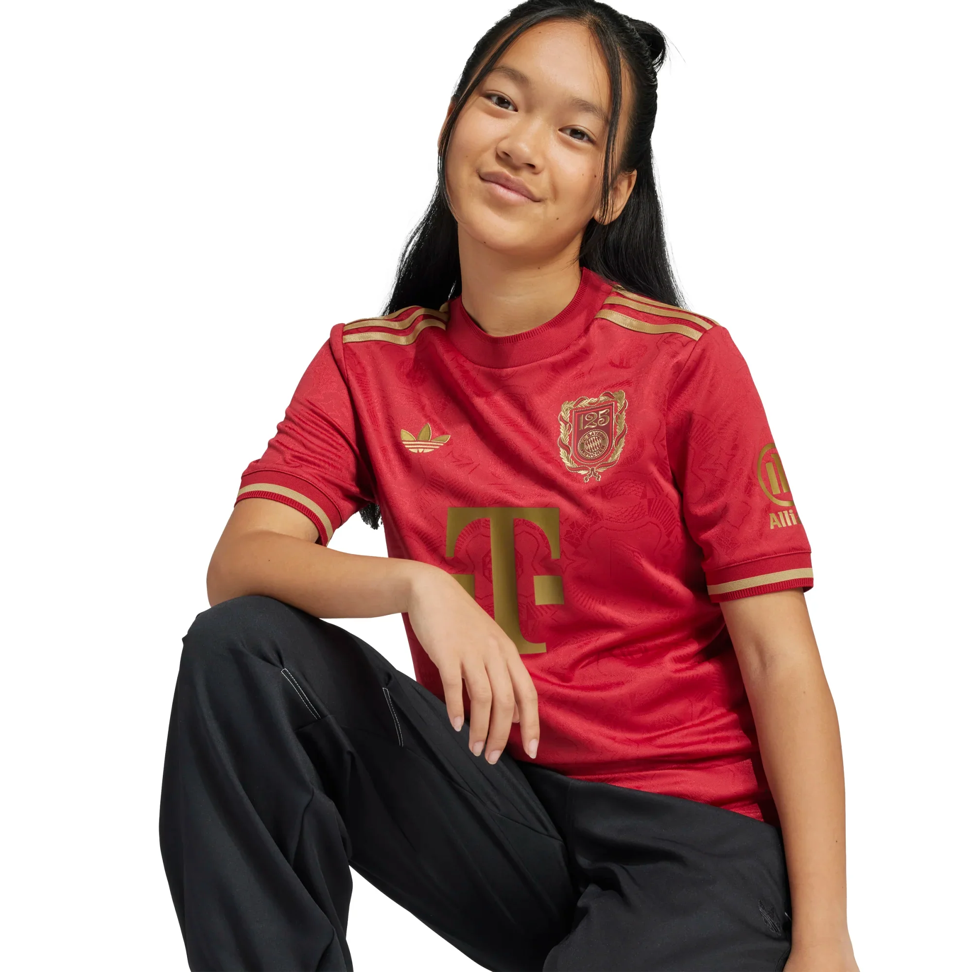 adidas Bayern Munich Youth 125th Anniversary Jersey - Image 5