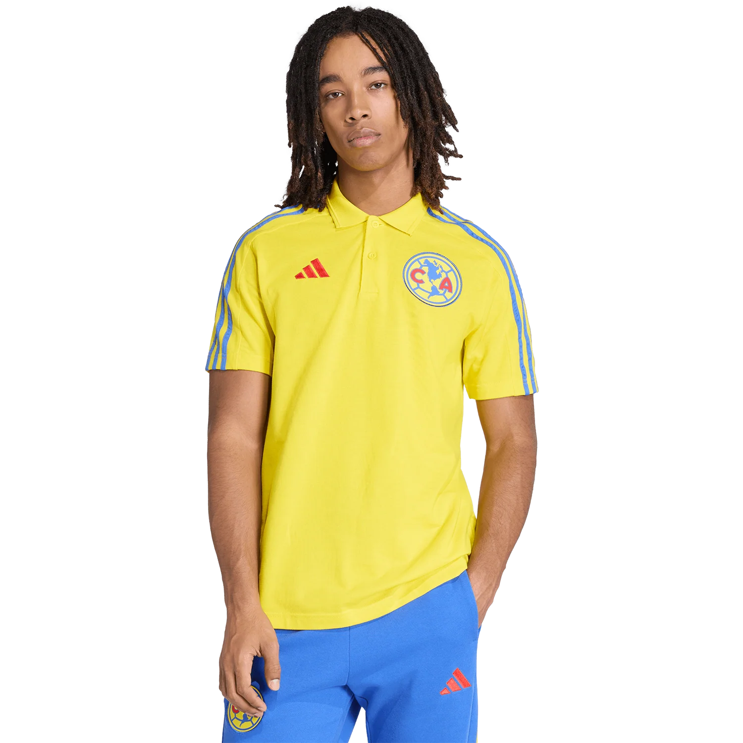 adidas Club America Men's DNA Polo - Image 2