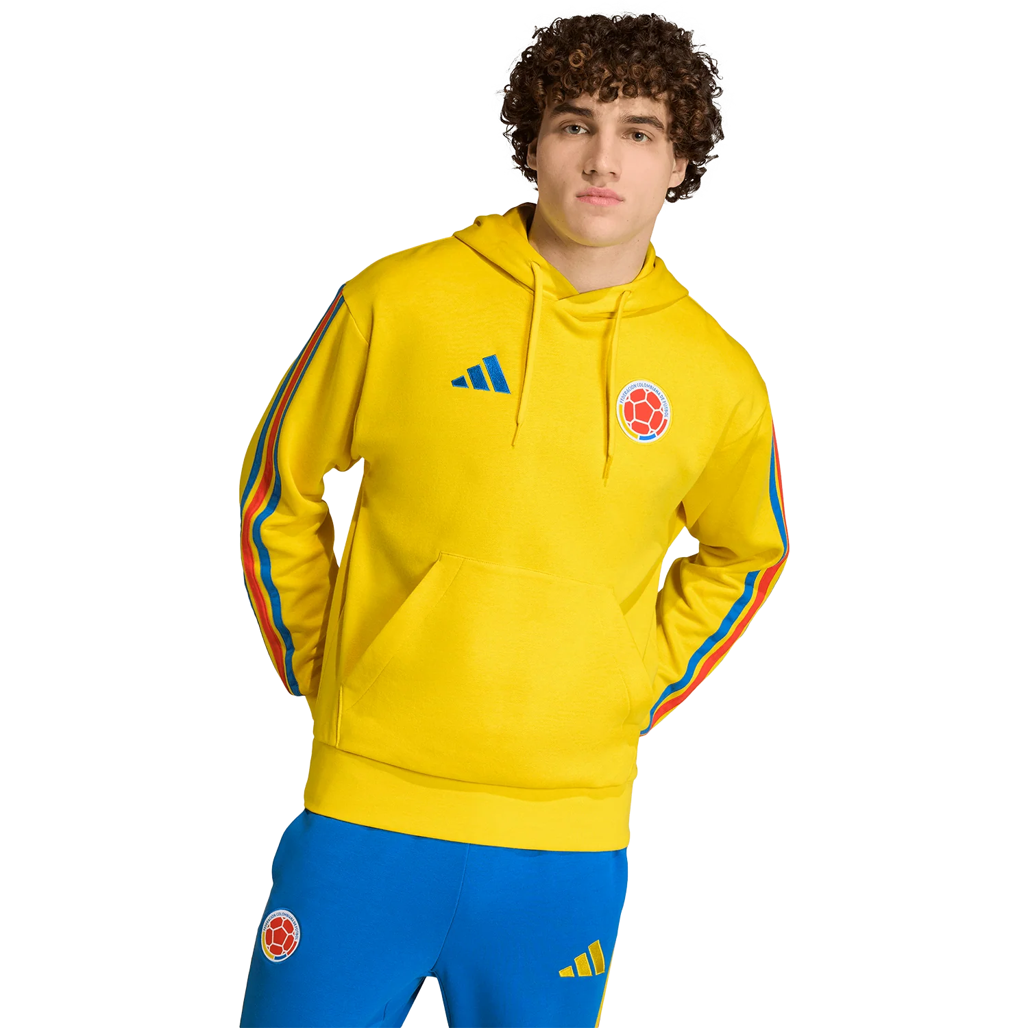 adidas Colombia Men’s DNA Fleece Hoodie - Image 2