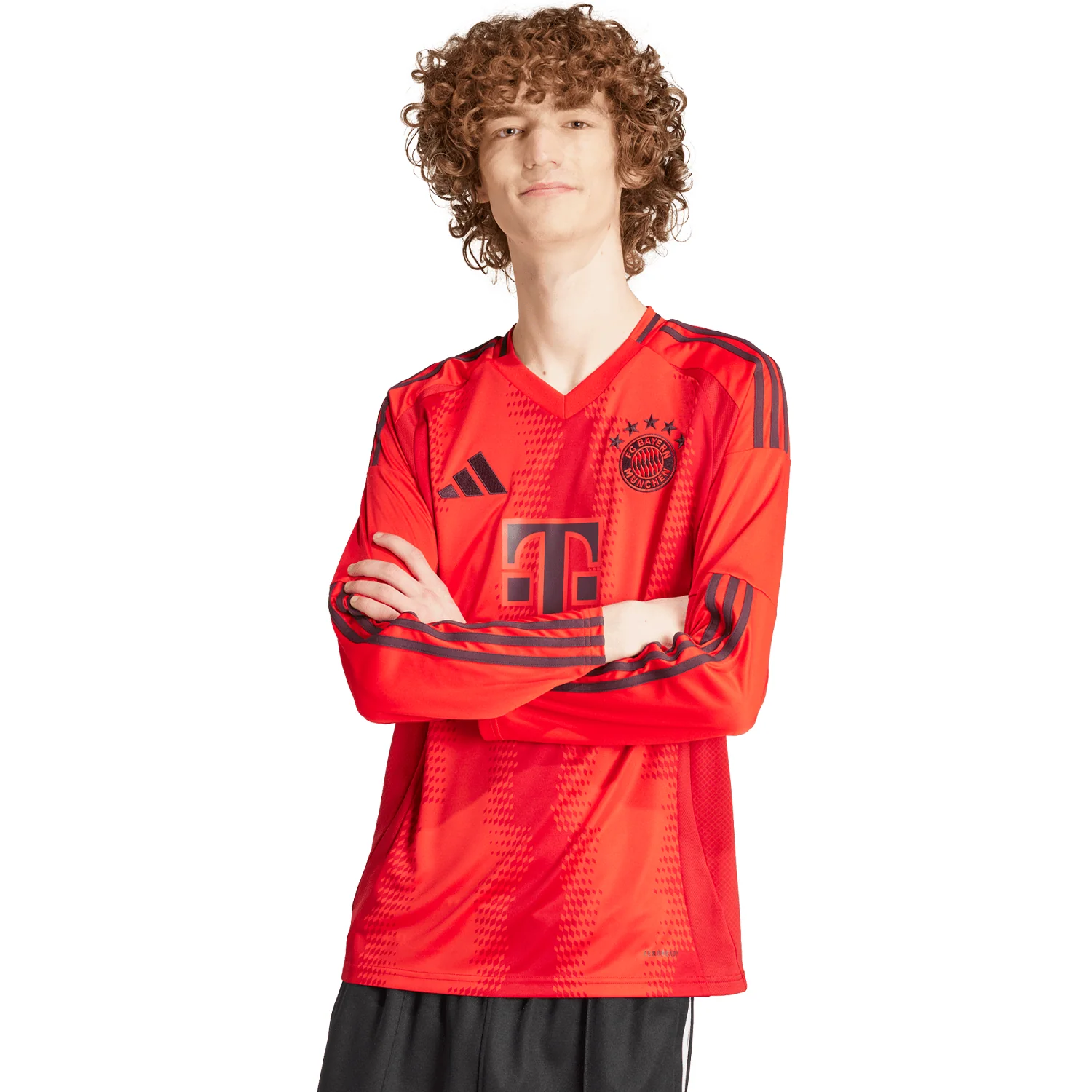 adidas Bayern Munich 2024-25 Men's Long Sleeve Home Stadium Jersey - Image 3