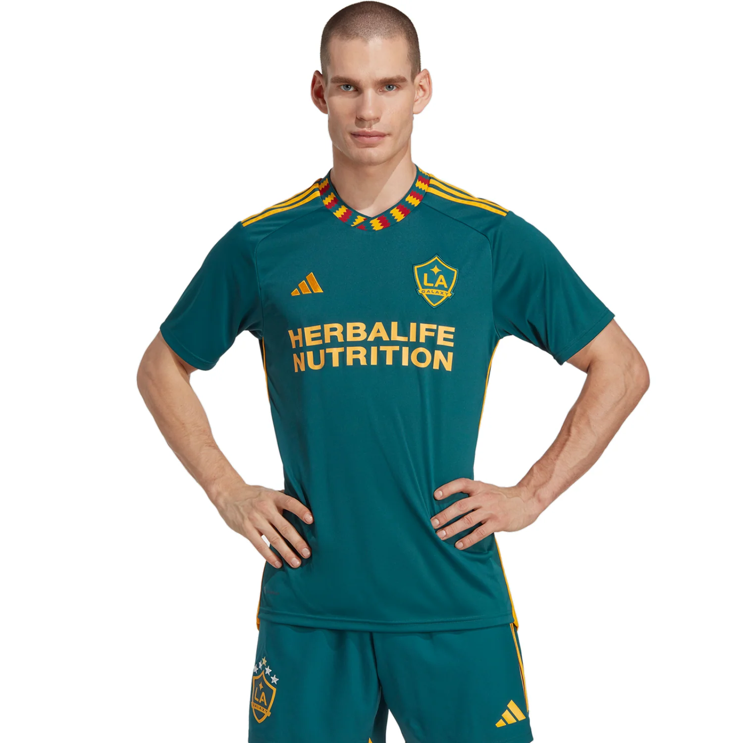 adidas LA Galaxy 2023-24 Men's Away Stadium Jersey - Image 3