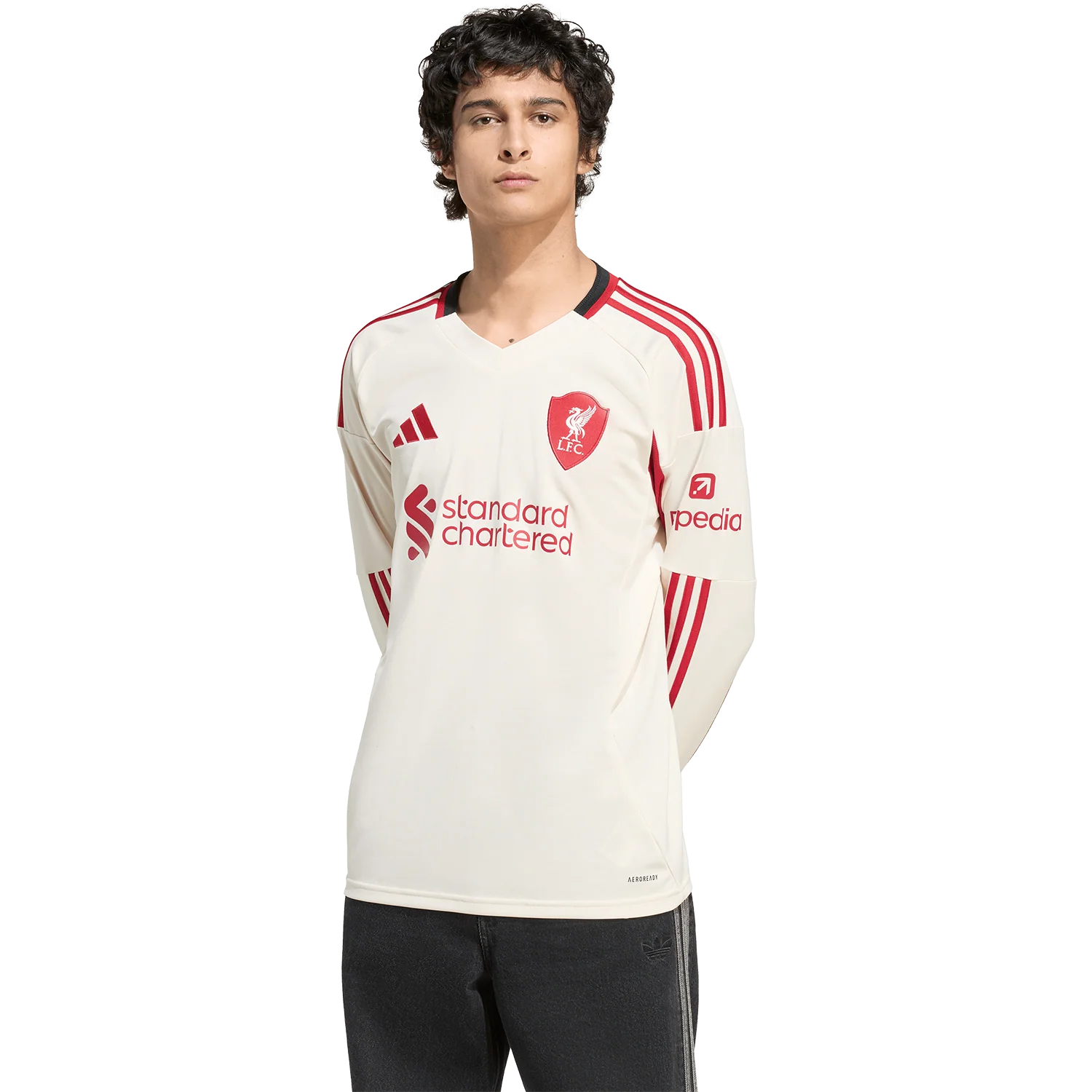 adidas Liverpool FC 2025-26 Men's Away Long Sleeve Stadium Jersey - Image 3