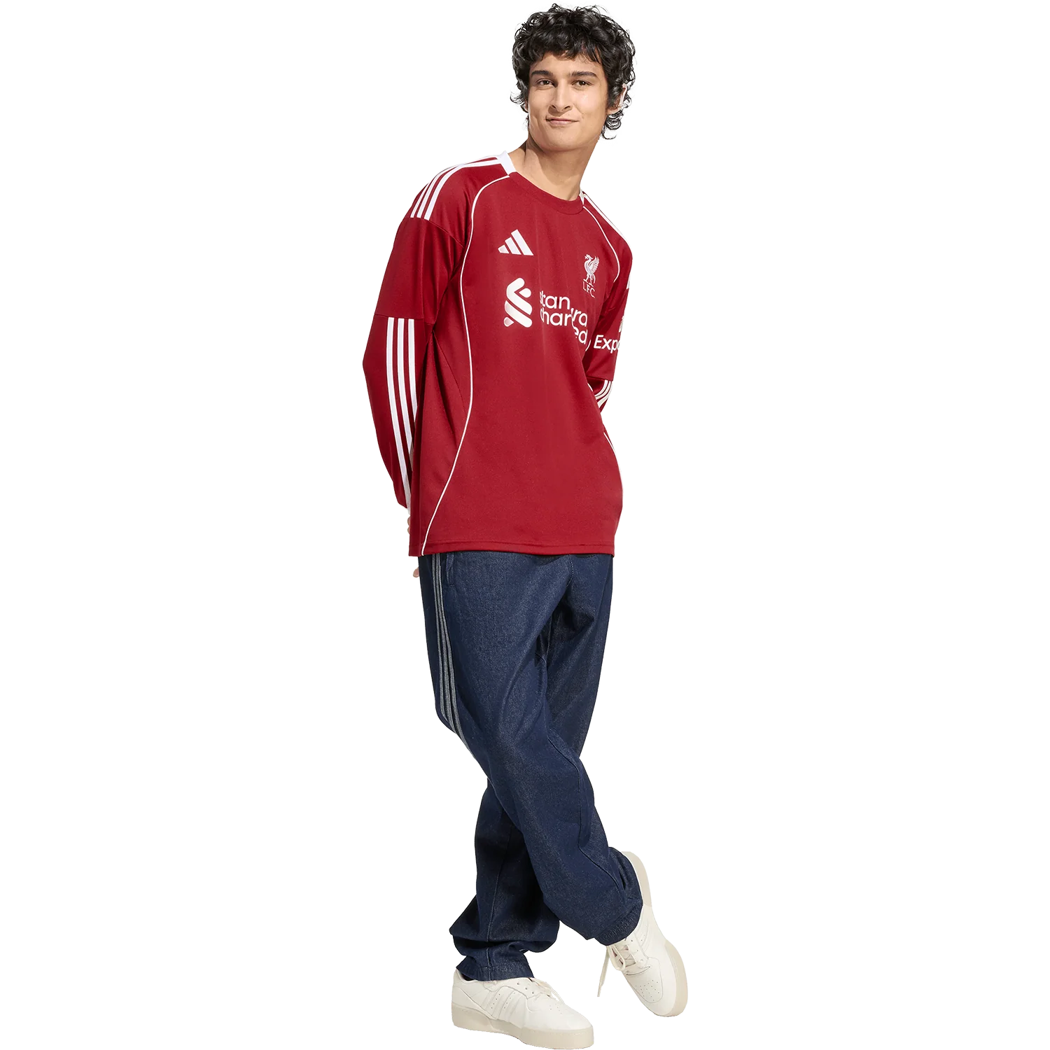 adidas Liverpool FC 2025-26 Men's Home Long Sleeve Stadium Jersey - Image 5