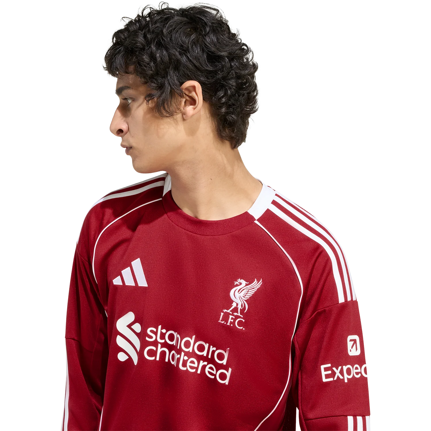 adidas Liverpool FC 2025-26 Men's Home Long Sleeve Stadium Jersey - Image 6