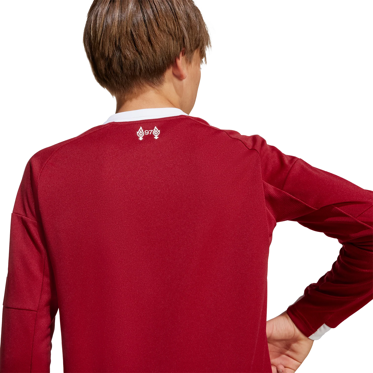 adidas Liverpool FC 2025-26 Youth Home Long Sleeve Stadium Jersey - Image 7
