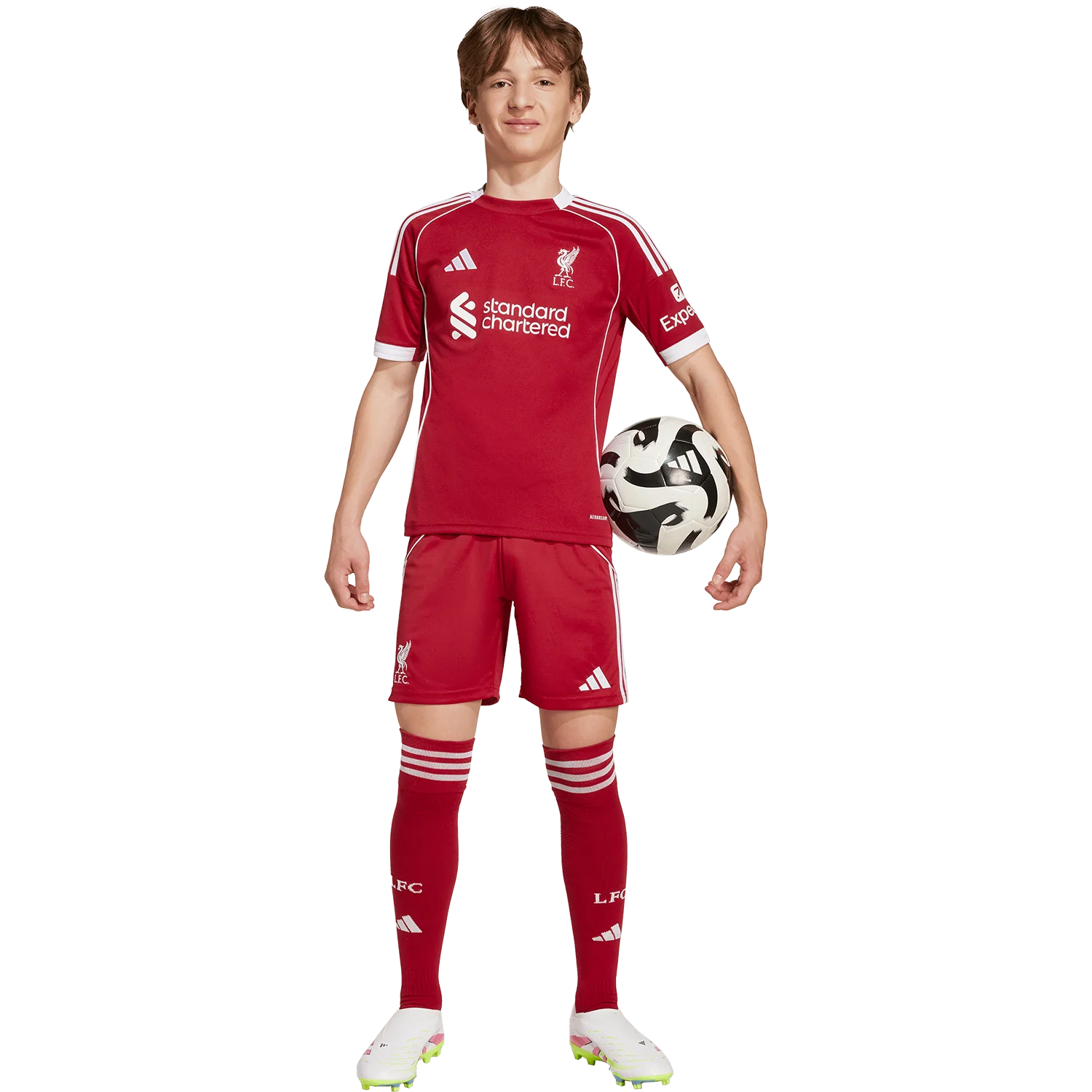 adidas Liverpool FC 2025-26 Youth Home Stadium Jersey - Image 5