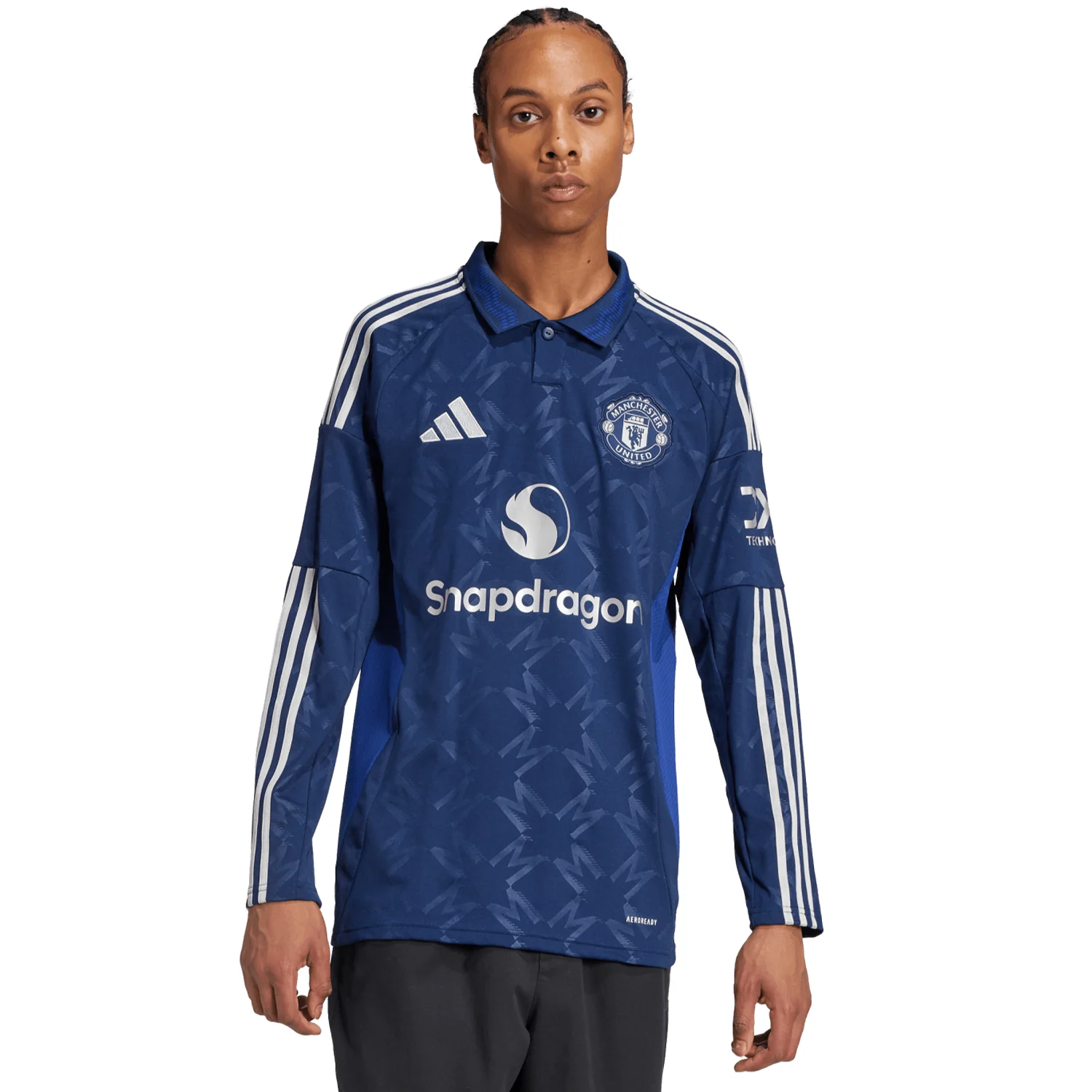 adidas Manchester United 2024-25 Men's Long Sleeve Away Stadium Jersey - Image 3