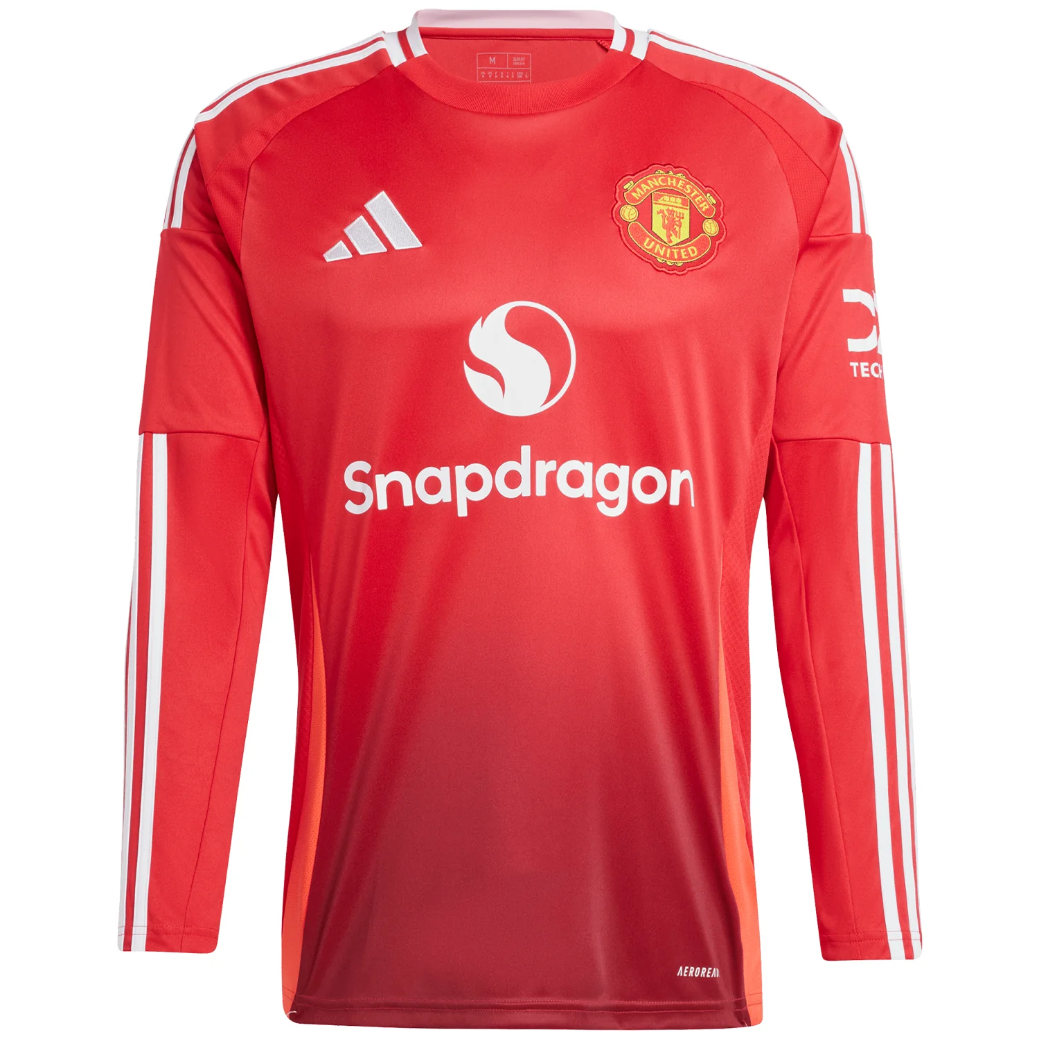 adidas Manchester United 2024-25 Men's Long Sleeve Home Stadium Jersey