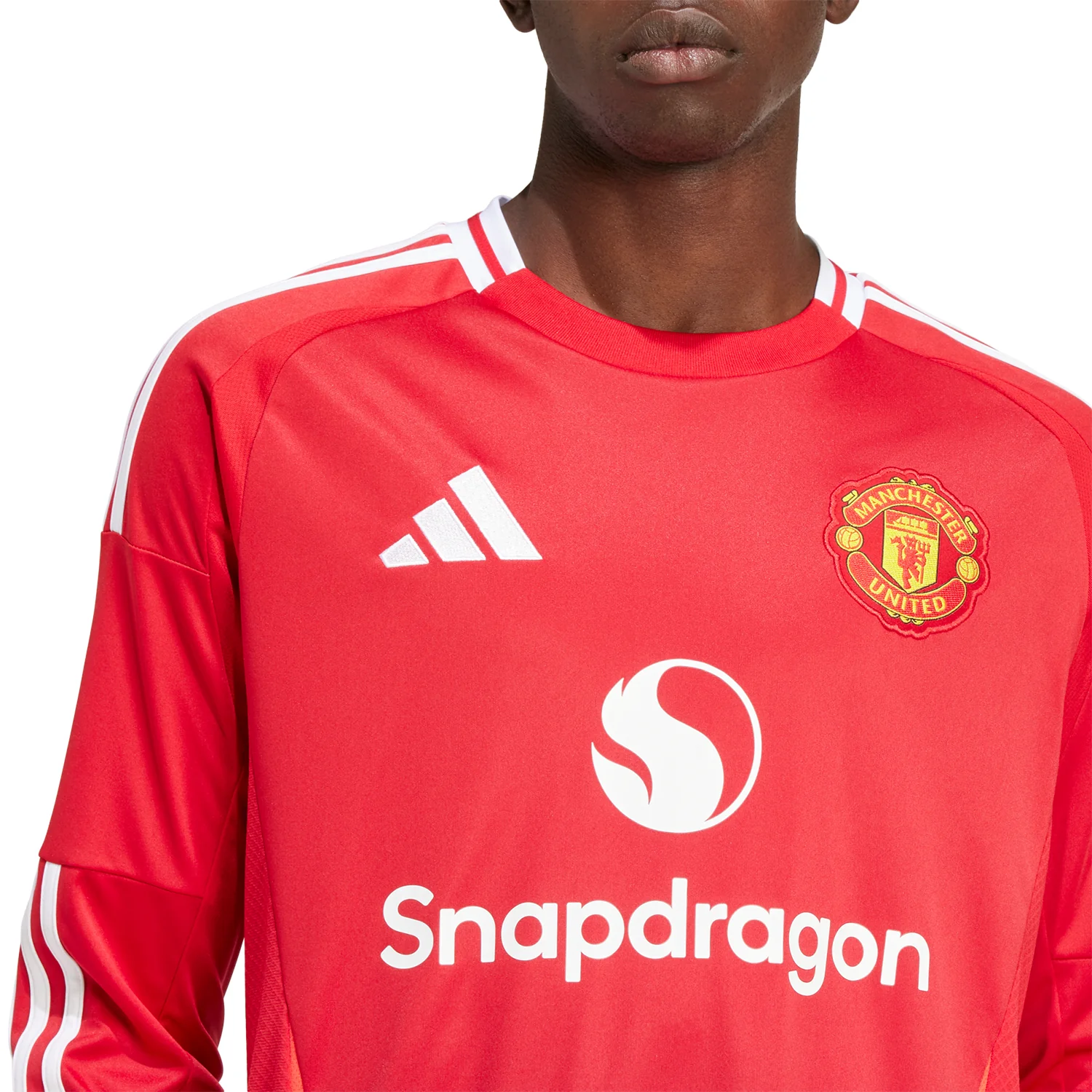 adidas Manchester United 2024-25 Men's Long Sleeve Home Stadium Jersey - Image 4