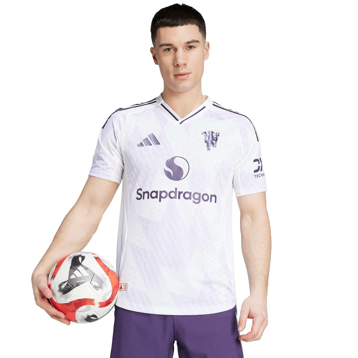 adidas Manchester United 2025-26 Men's Away Authentic Match Jersey - Image 3