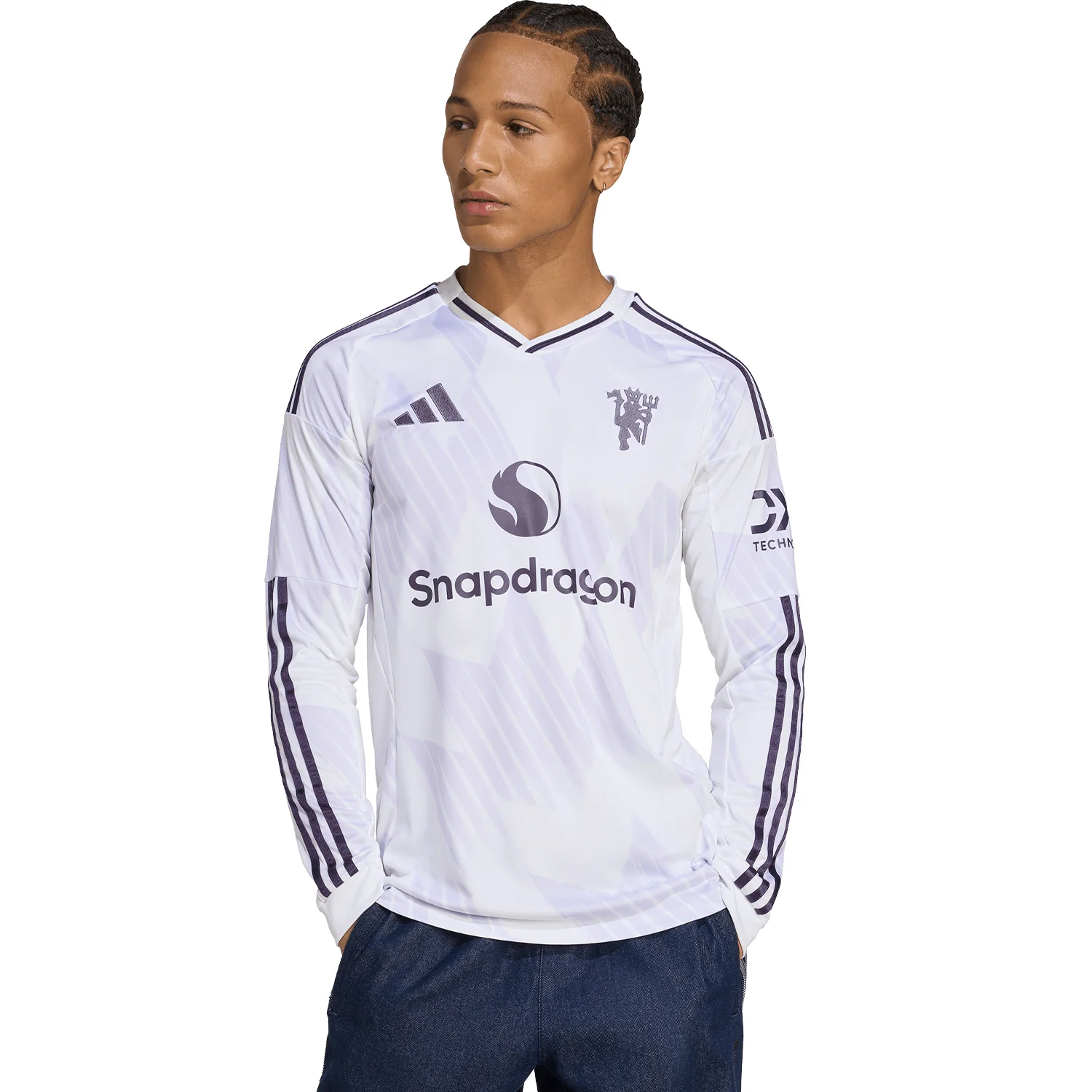 adidas Manchester United 2025-26 Men's Away Long Sleeve Stadium Jersey - Image 3