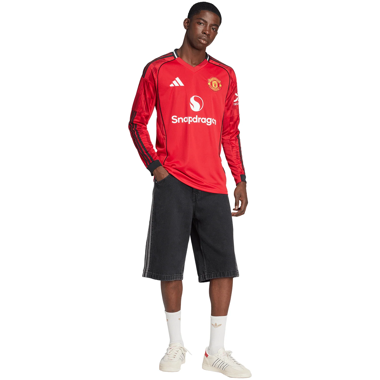 adidas Manchester United 2025-26 Men's Home Long Sleeve Stadium Jersey - Image 5
