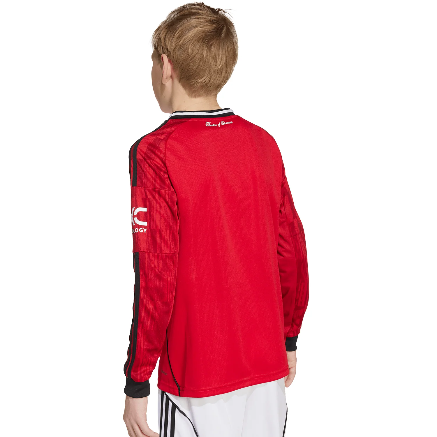 adidas Manchester United 2025-26 Youth Home Long Sleeve Stadium Jersey - Image 4