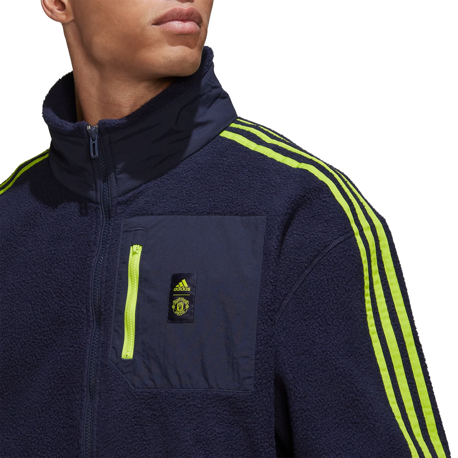 adidas Manchester United Men's Lifestyle Fleece Jacket - Image 4
