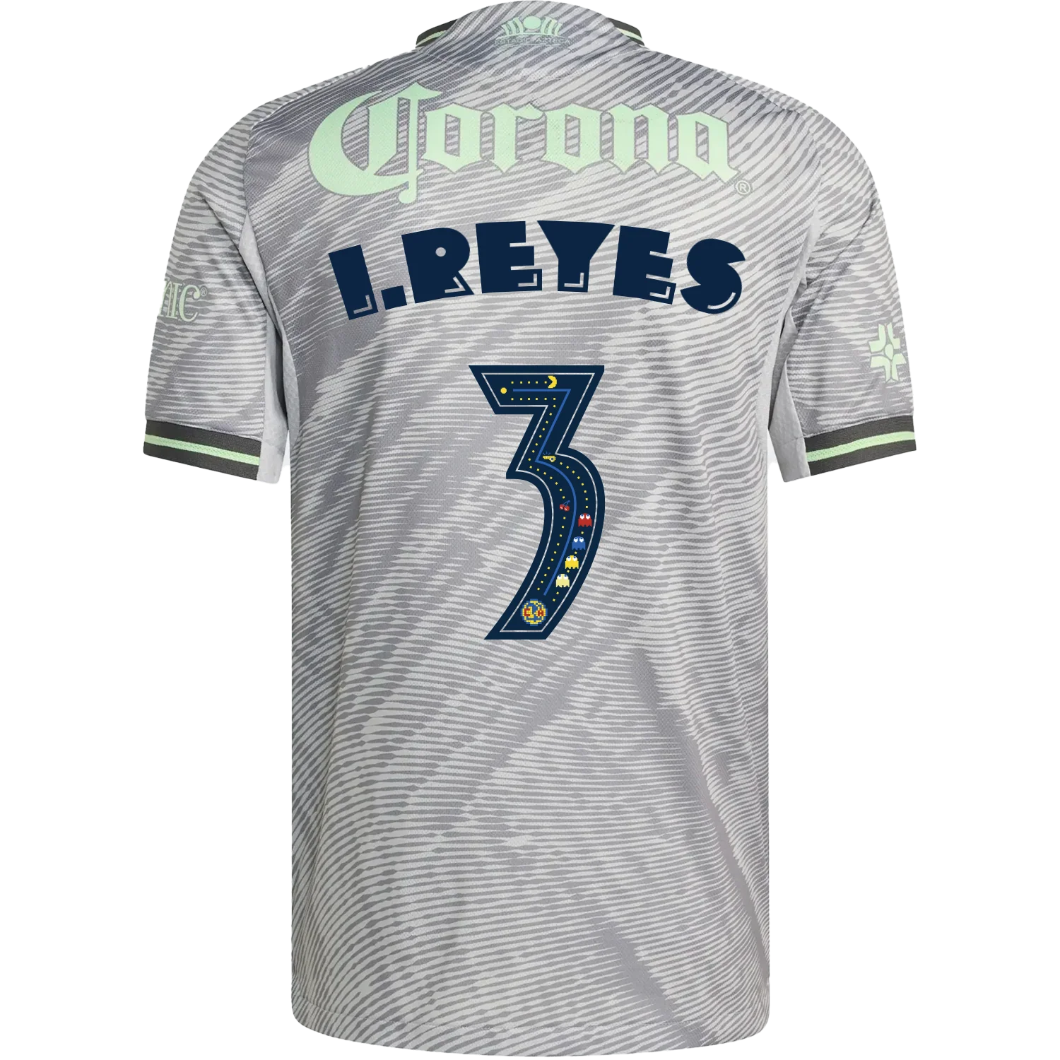 adidas Men's Club América I. Reyes 3rd 2025-26 Authentic Jersey (Pac-Man Edition)