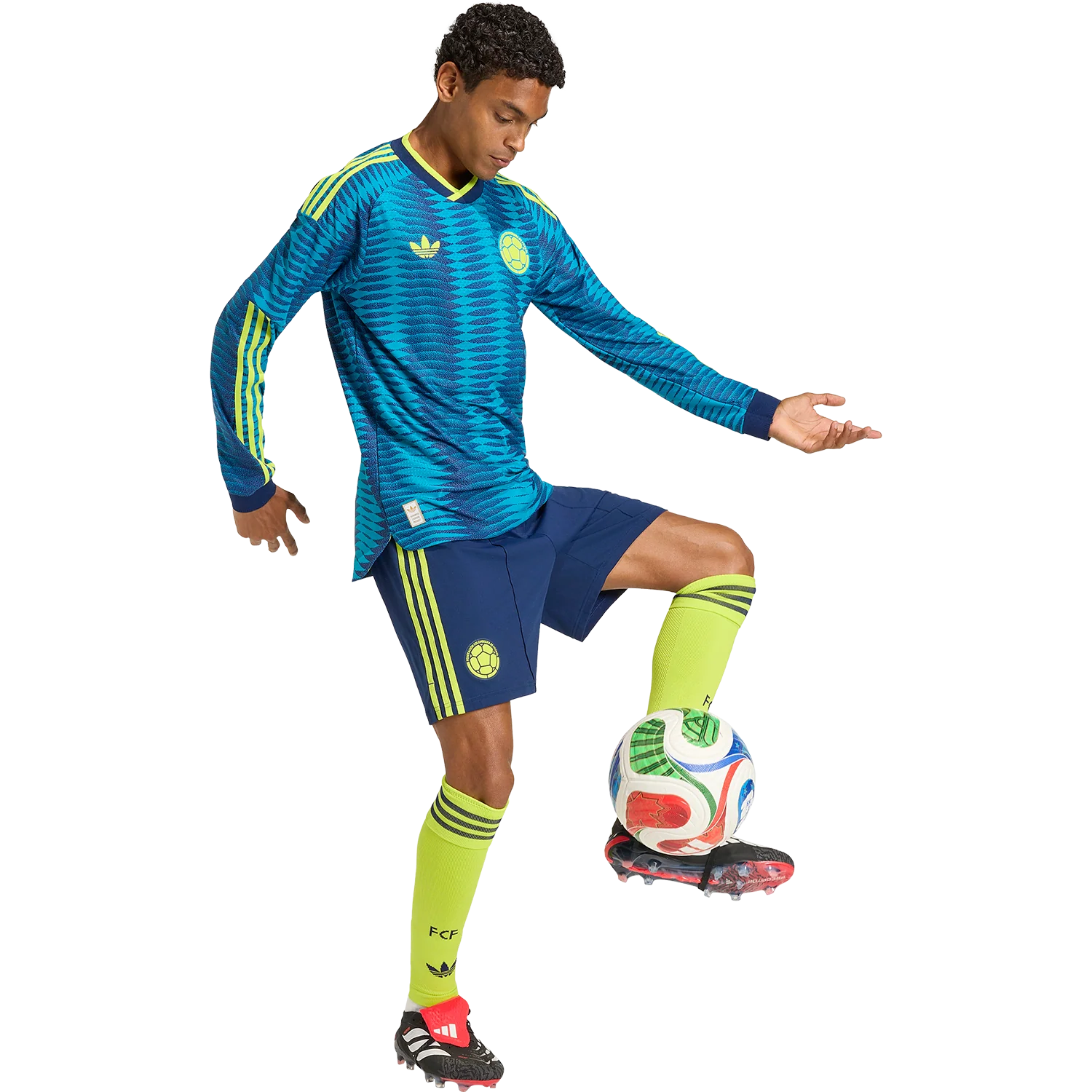 adidas Men's Colombia Away 2026 Authentic Long Sleeve Jersey - Image 4