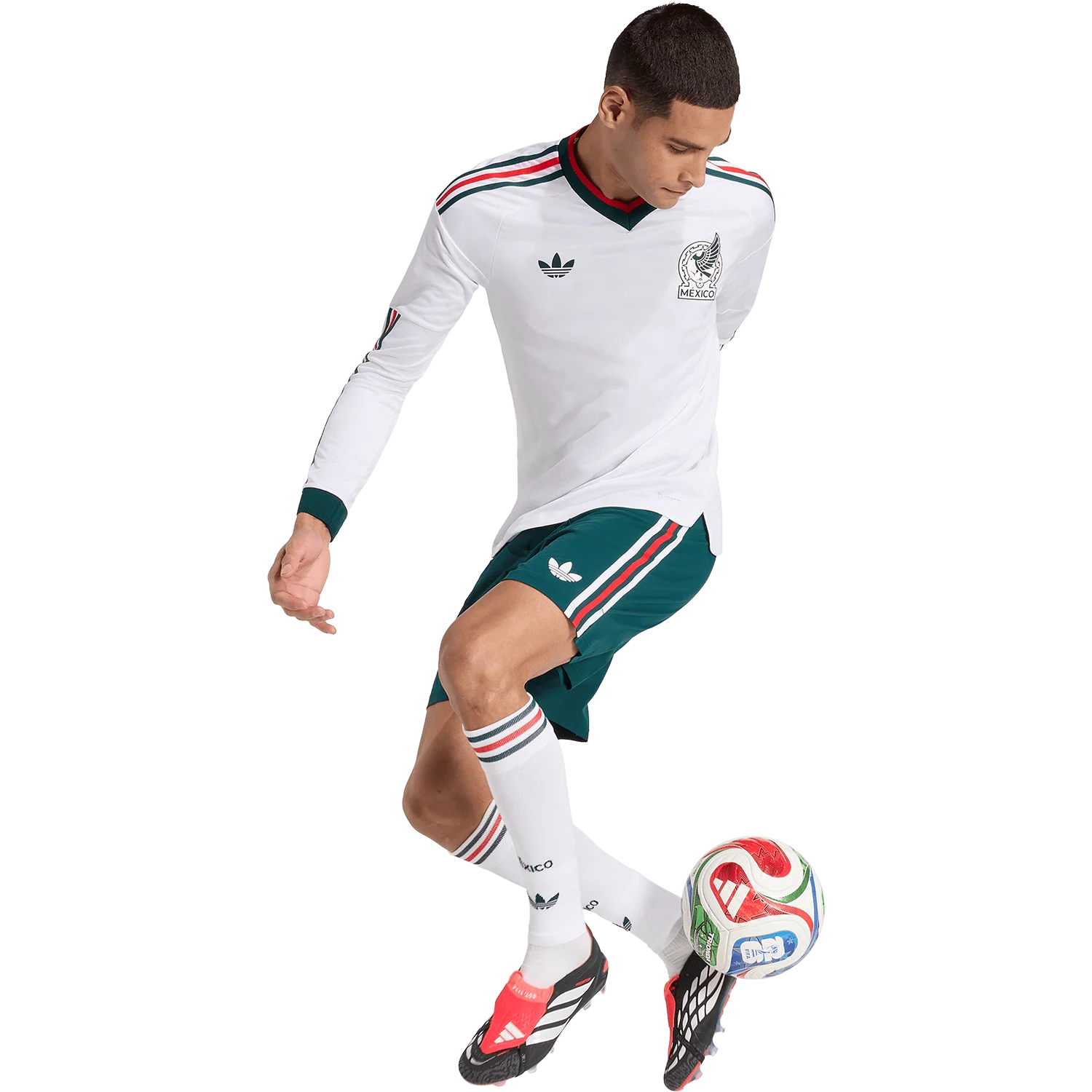 adidas Men's Mexico Away 2026 Authentic Long Sleeve Jersey - Image 5