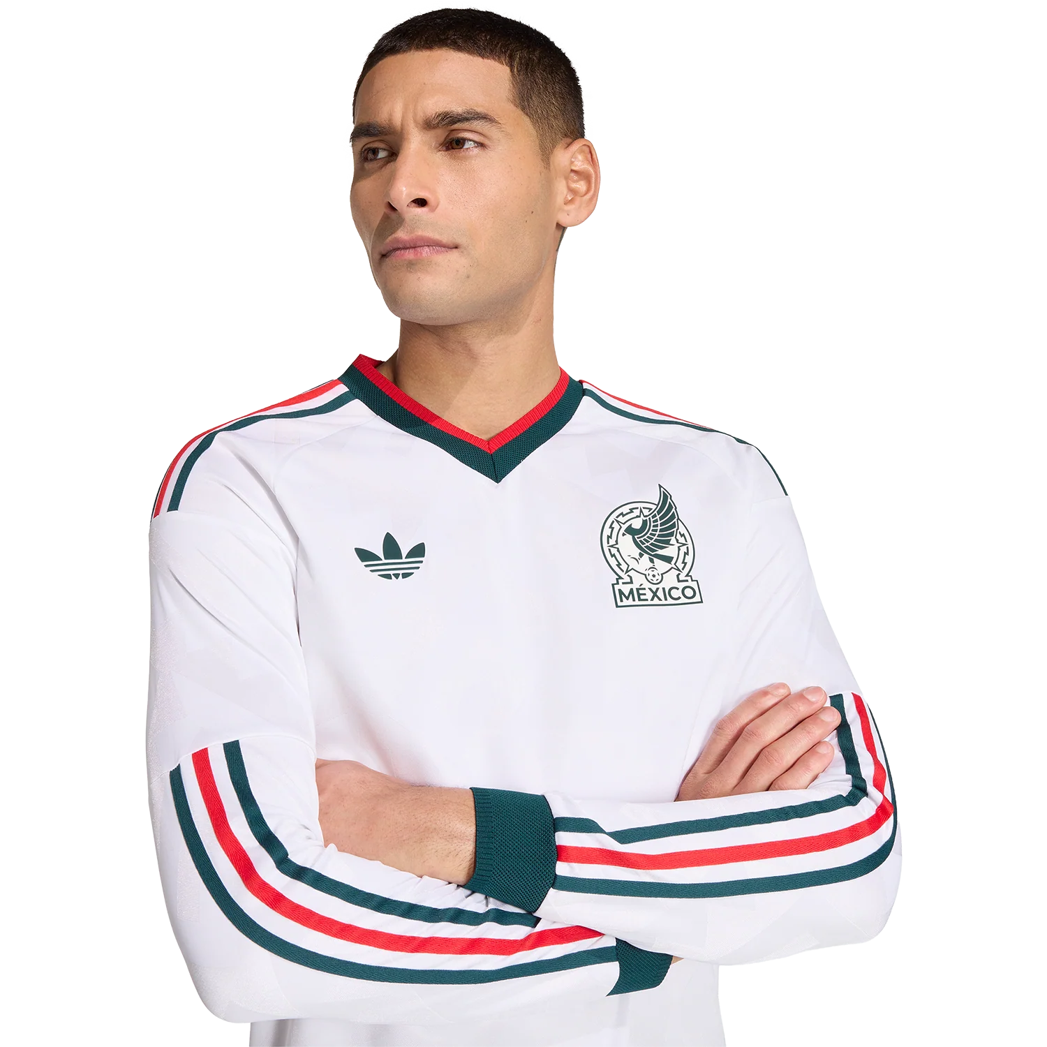 adidas Men's Mexico Away 2026 Authentic Long Sleeve Jersey - Image 8