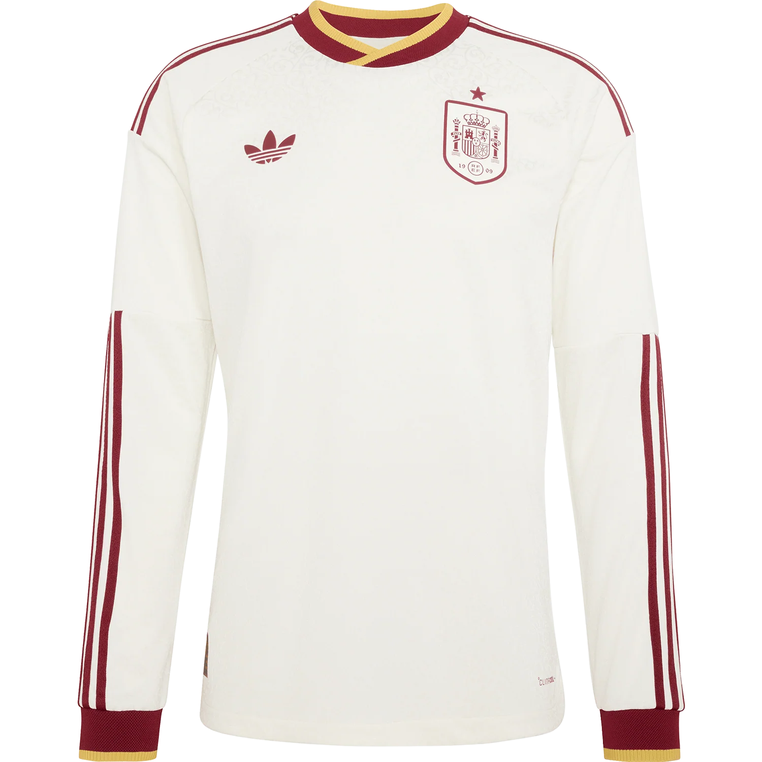 adidas Men's Spain Away 2026 Authentic Long Sleeve Jersey
