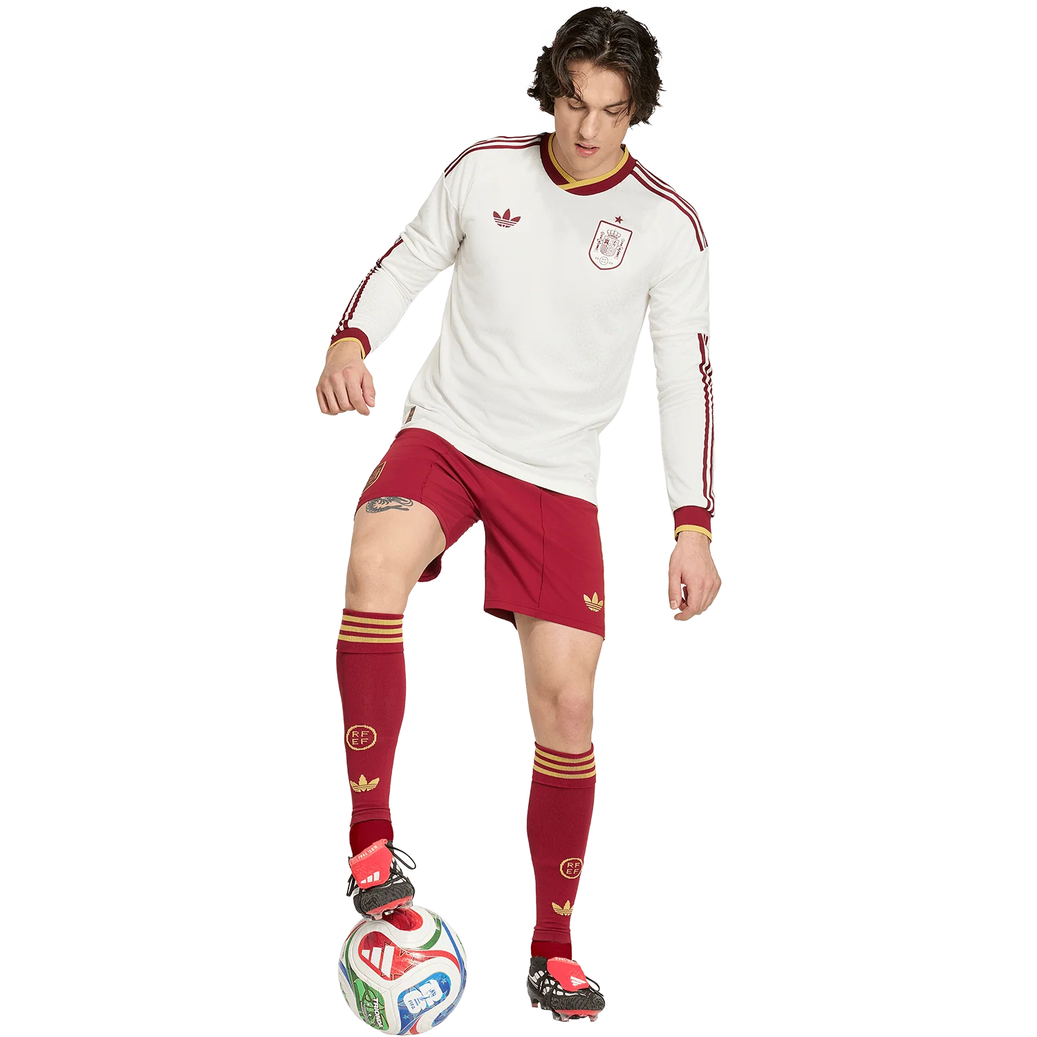 adidas Men's Spain Away 2026 Authentic Long Sleeve Jersey - Image 5
