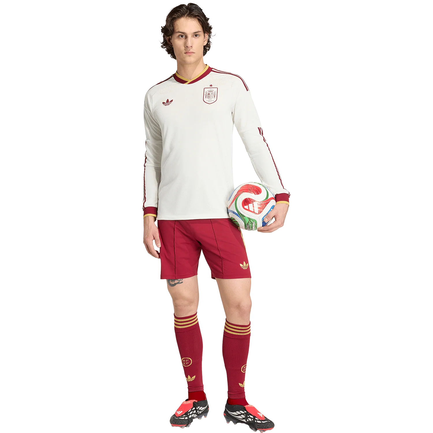 adidas Men's Spain Away 2026 Authentic Long Sleeve Jersey - Image 6