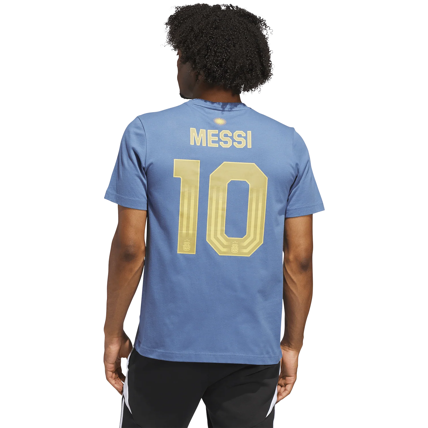 adidas Argentina Men's Messi Name and Number Tee - Image 3