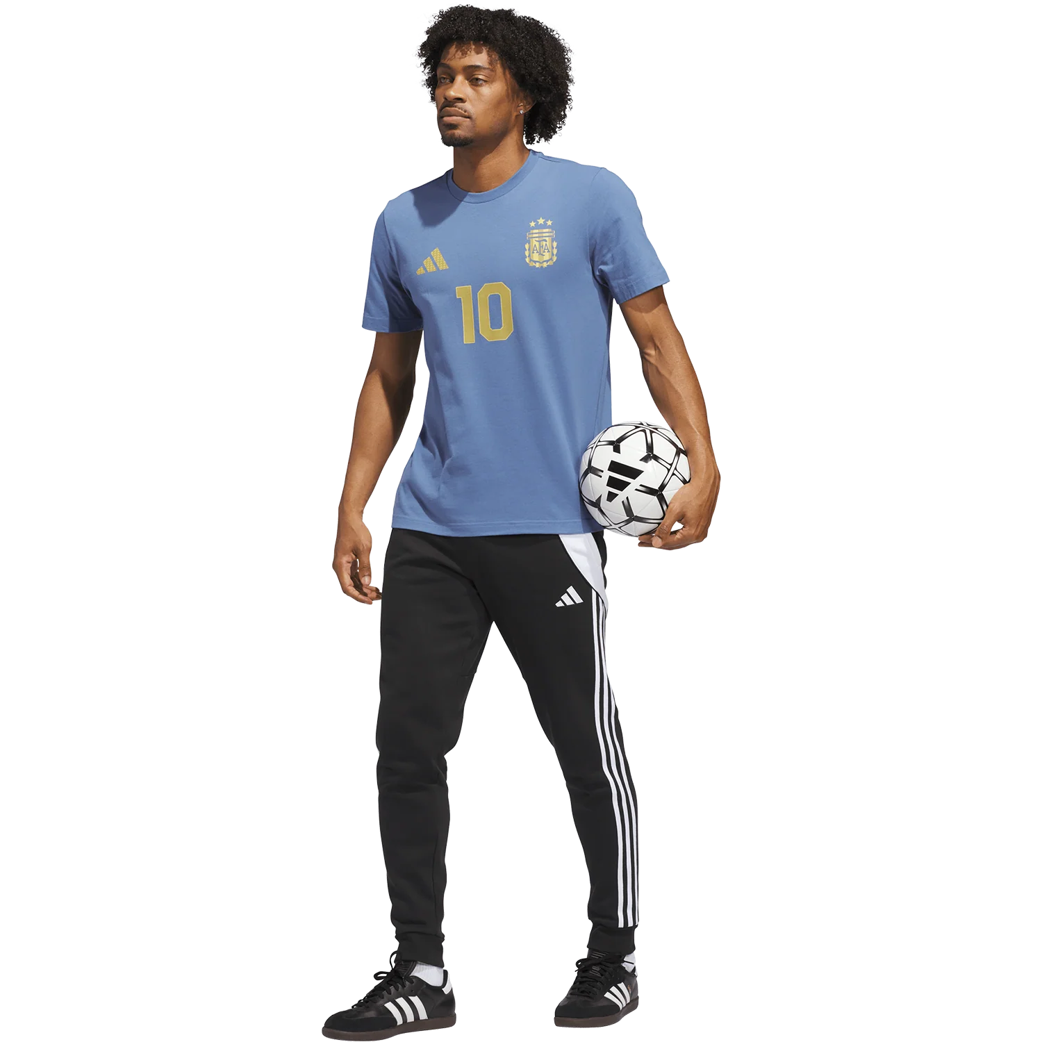 adidas Argentina Men's Messi Name and Number Tee - Image 4
