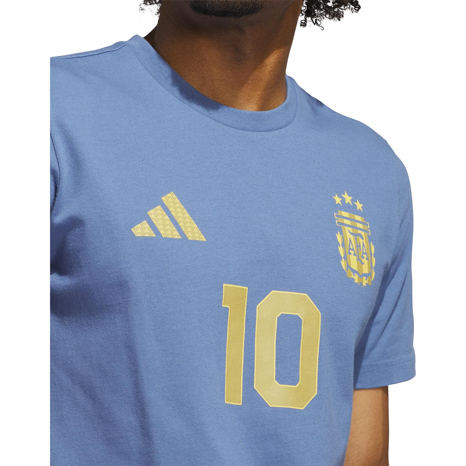 adidas Argentina Men's Messi Name and Number Tee - Image 5