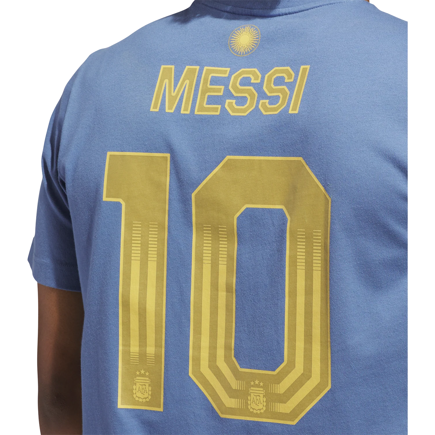 adidas Argentina Men's Messi Name and Number Tee - Image 6