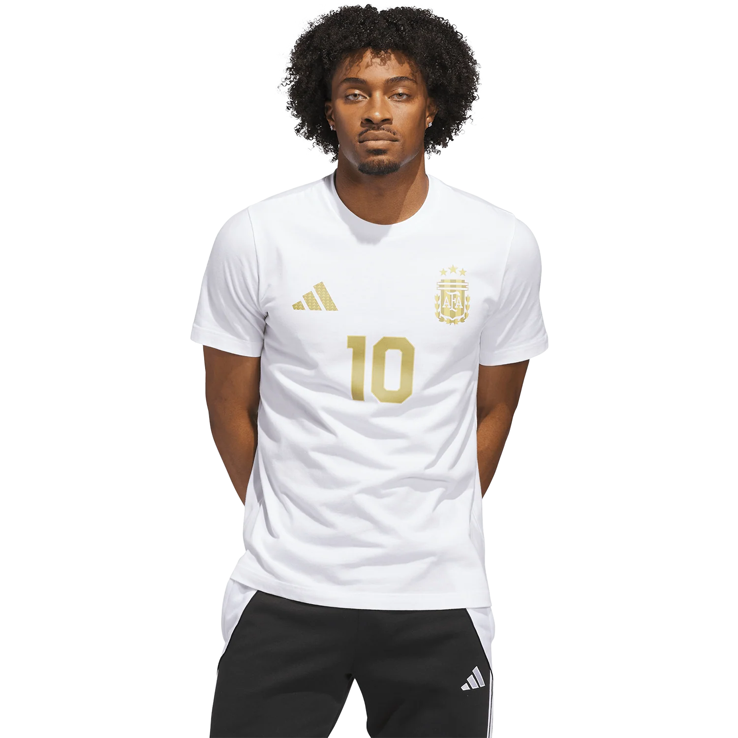 adidas Argentina Men's Messi Name and Number Tee - Image 2