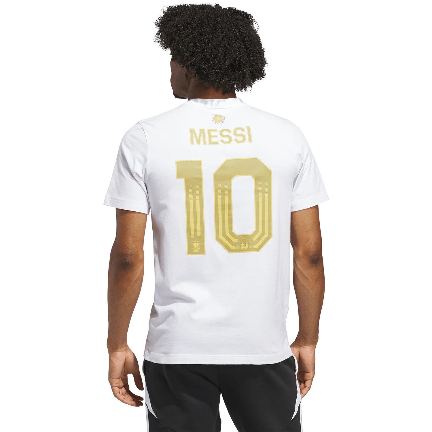 adidas Argentina Men's Messi Name and Number Tee - Image 3
