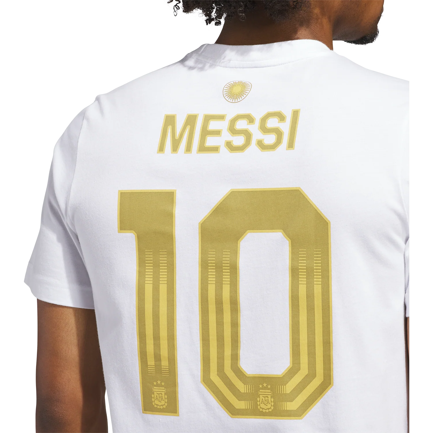 adidas Argentina Men's Messi Name and Number Tee - Image 6