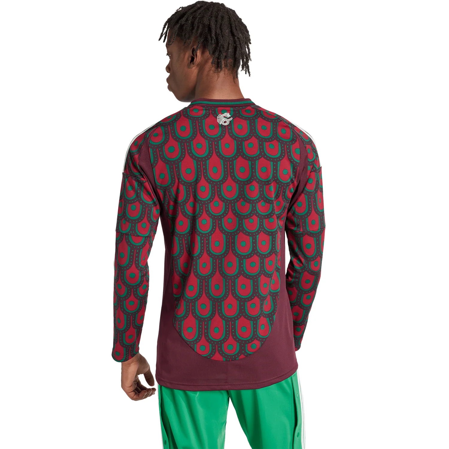 adidas Mexico 2024 Men's Long Sleeve Home Stadium Jersey - Image 4