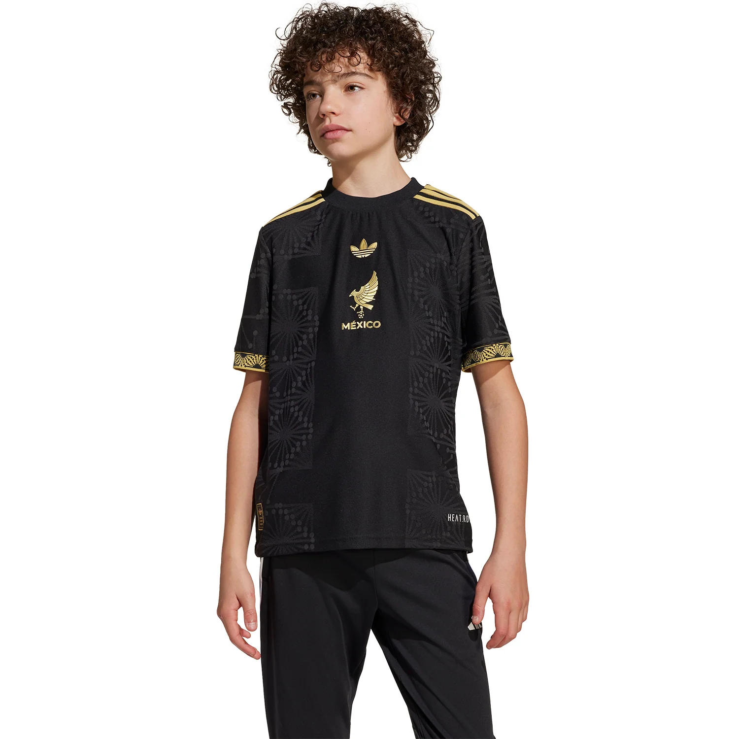 adidas Mexico 2025 Youth México de Oro Short Sleeve Match Jersey - Image 3