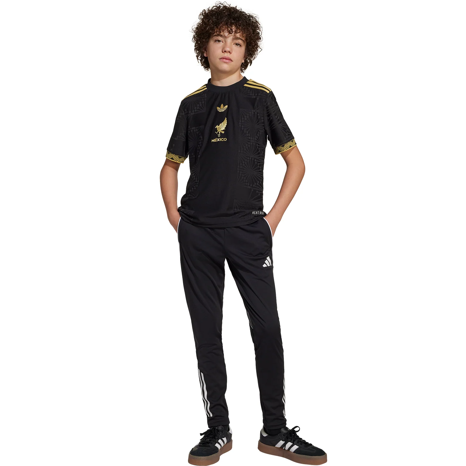 adidas Mexico 2025 Youth México de Oro Short Sleeve Match Jersey - Image 5