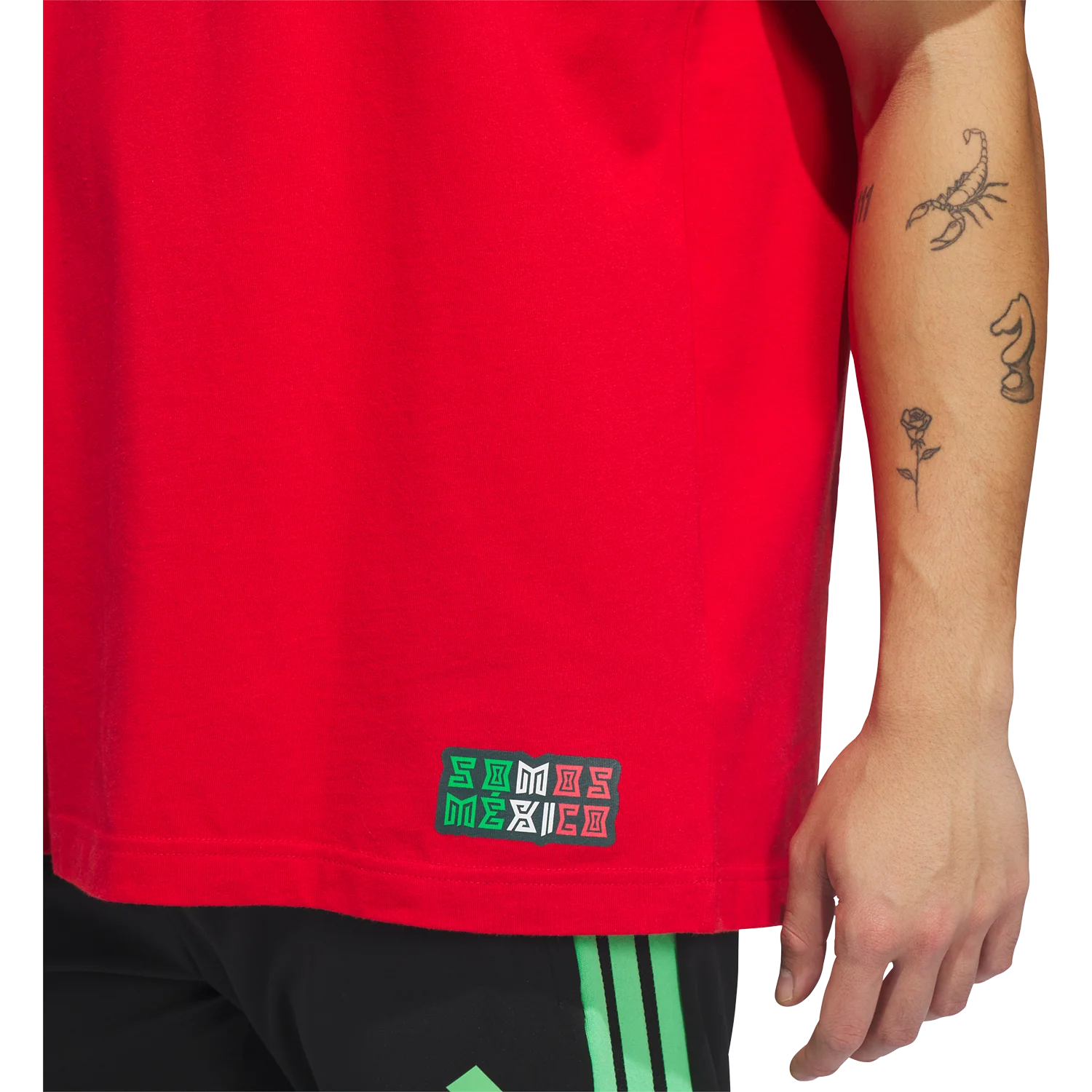 adidas Mexico Men's Away Hook Tee - Image 11