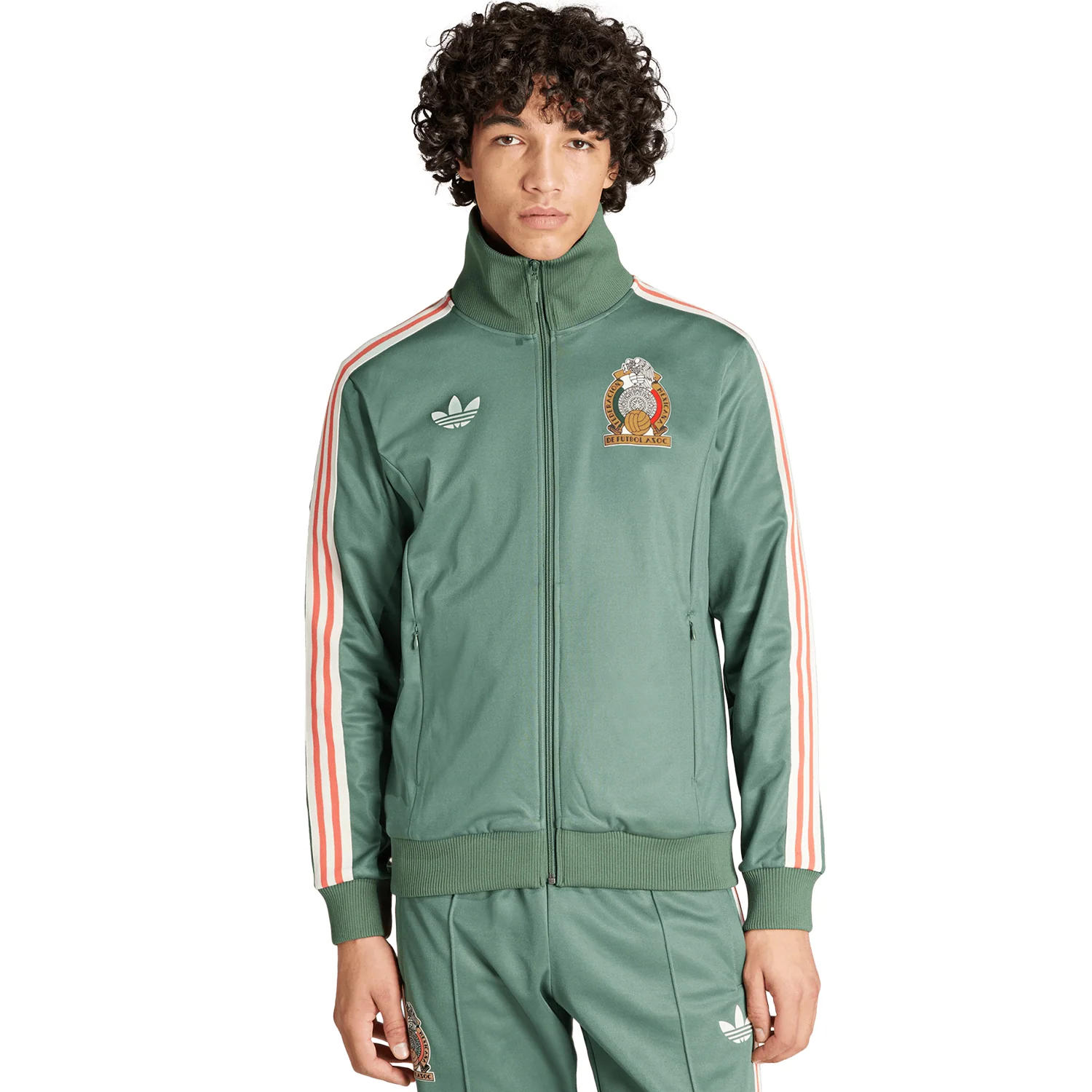 adidas Mexico Men's Beckenbauer Full Zip Track Top - Image 2